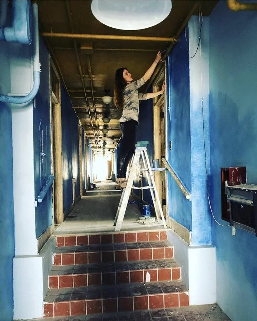 Blue finish