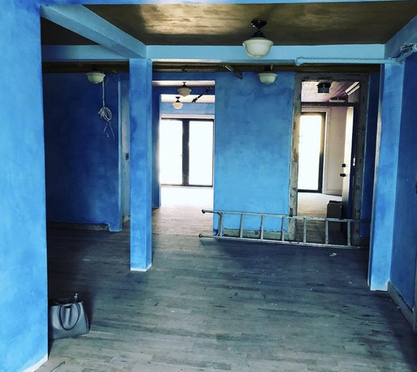 Blue finish