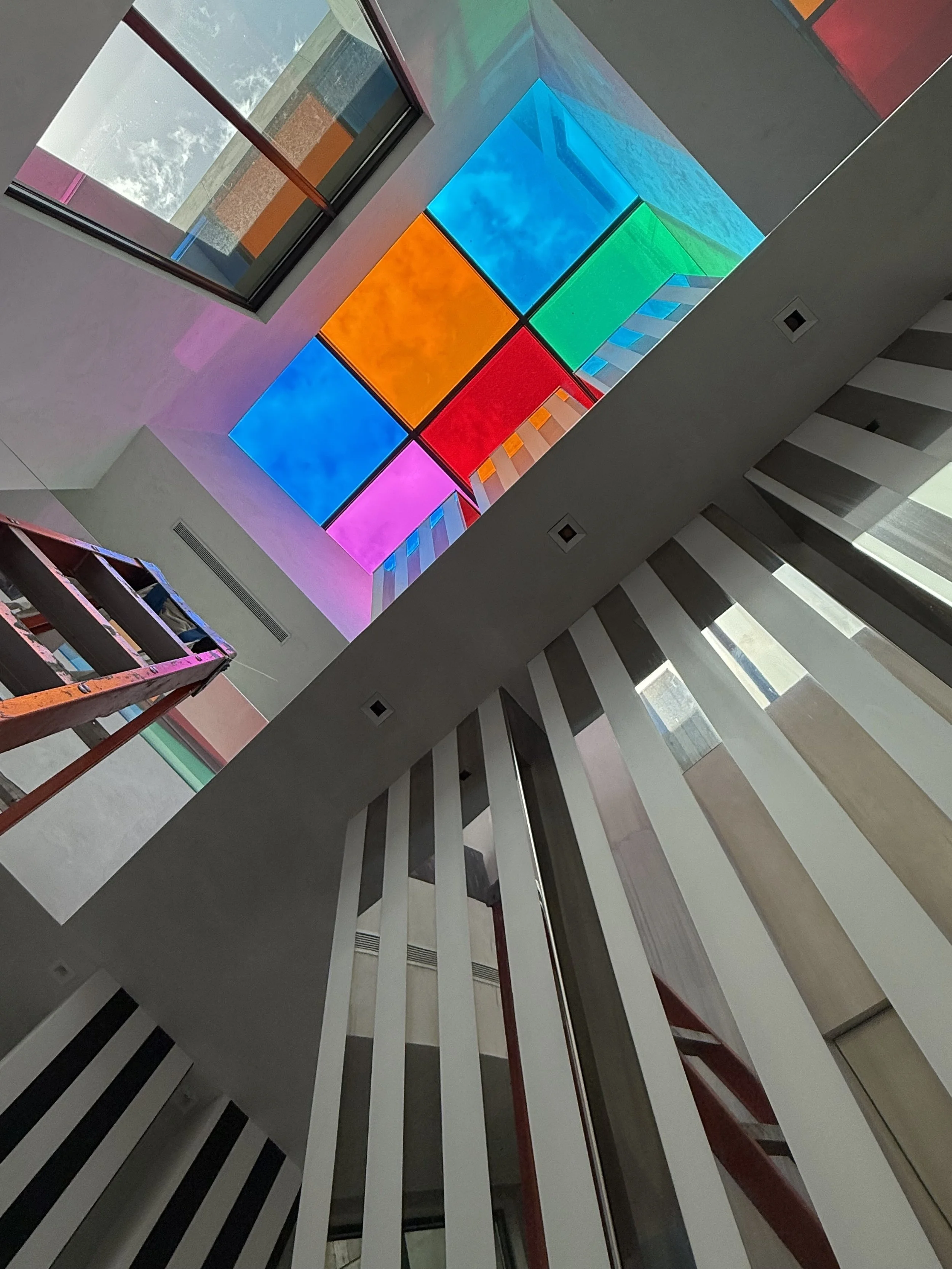 Art Installation of a Daniel Buren artwork 2025