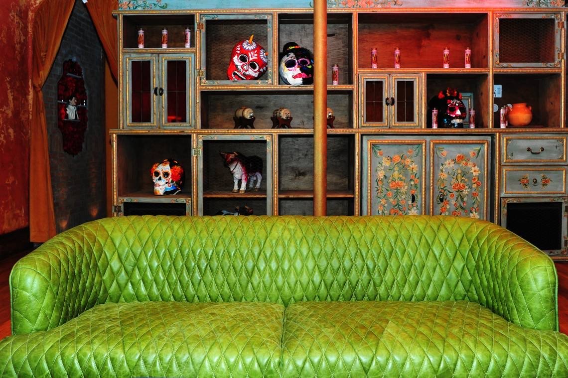 Hand painted cabinetry for club setting in Little Havana, Miami, FL