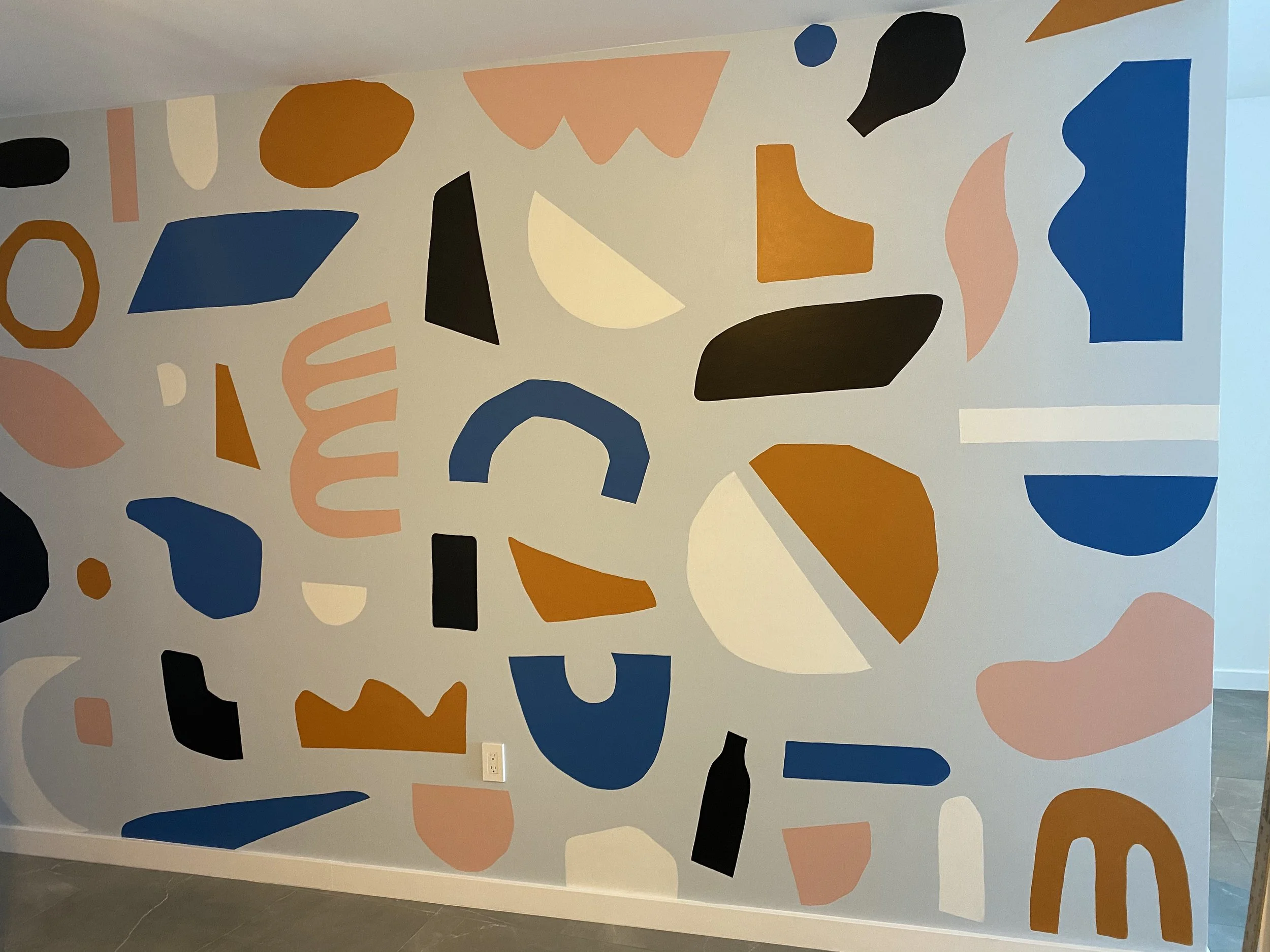 Wall design, hand painted