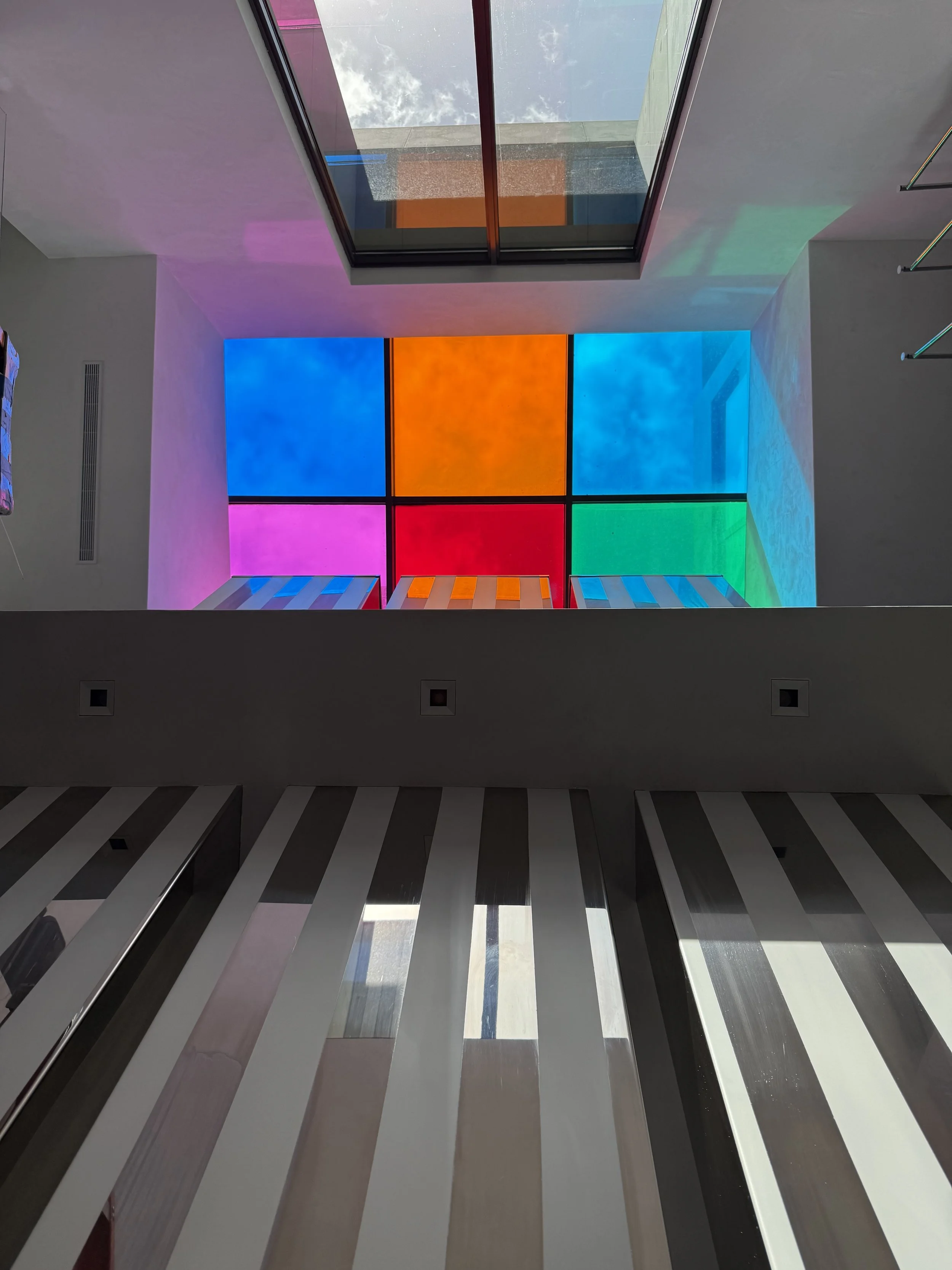 Art Installation of a Daniel Buren artwork 2025