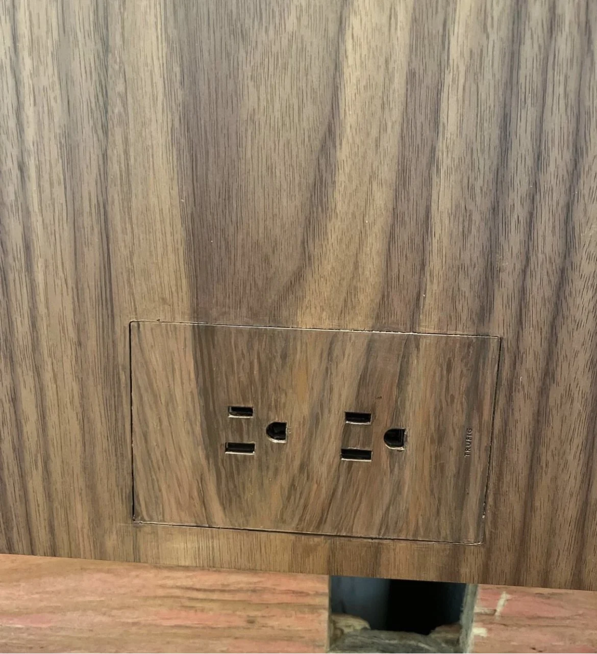Faux wood outlets