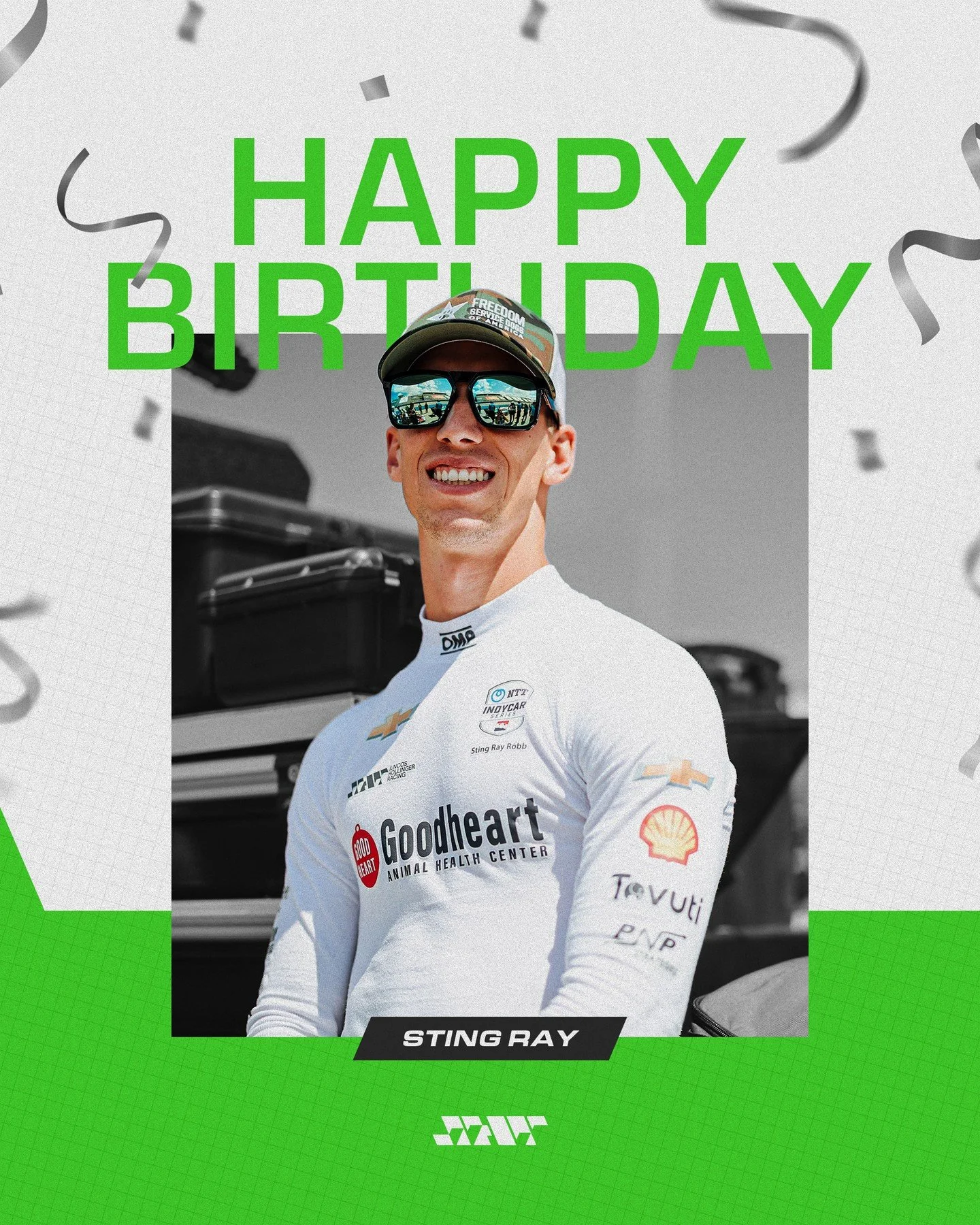 🎉 Happy Birthday, Sting Ray! 🥳 
Wishing you a year full of speed, success, and unforgettable moments on and off the track. 🏁💚