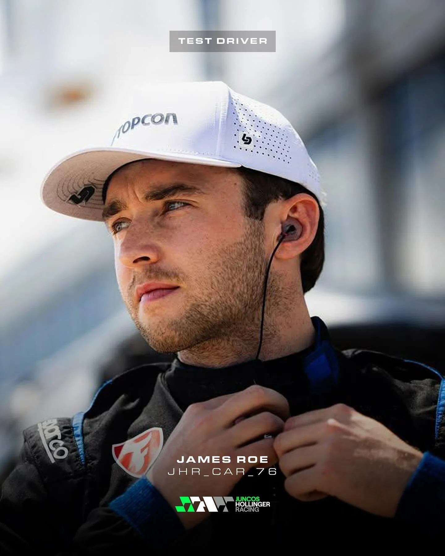 Hey! @jamesroe_ie 👋

Join us in welcoming James Roe, who will be behind the wheel of an INDYCAR for the first time next week when he tests the #76 Juncos Hollinger Racing Chevrolet at @indianapolismotorspeedway