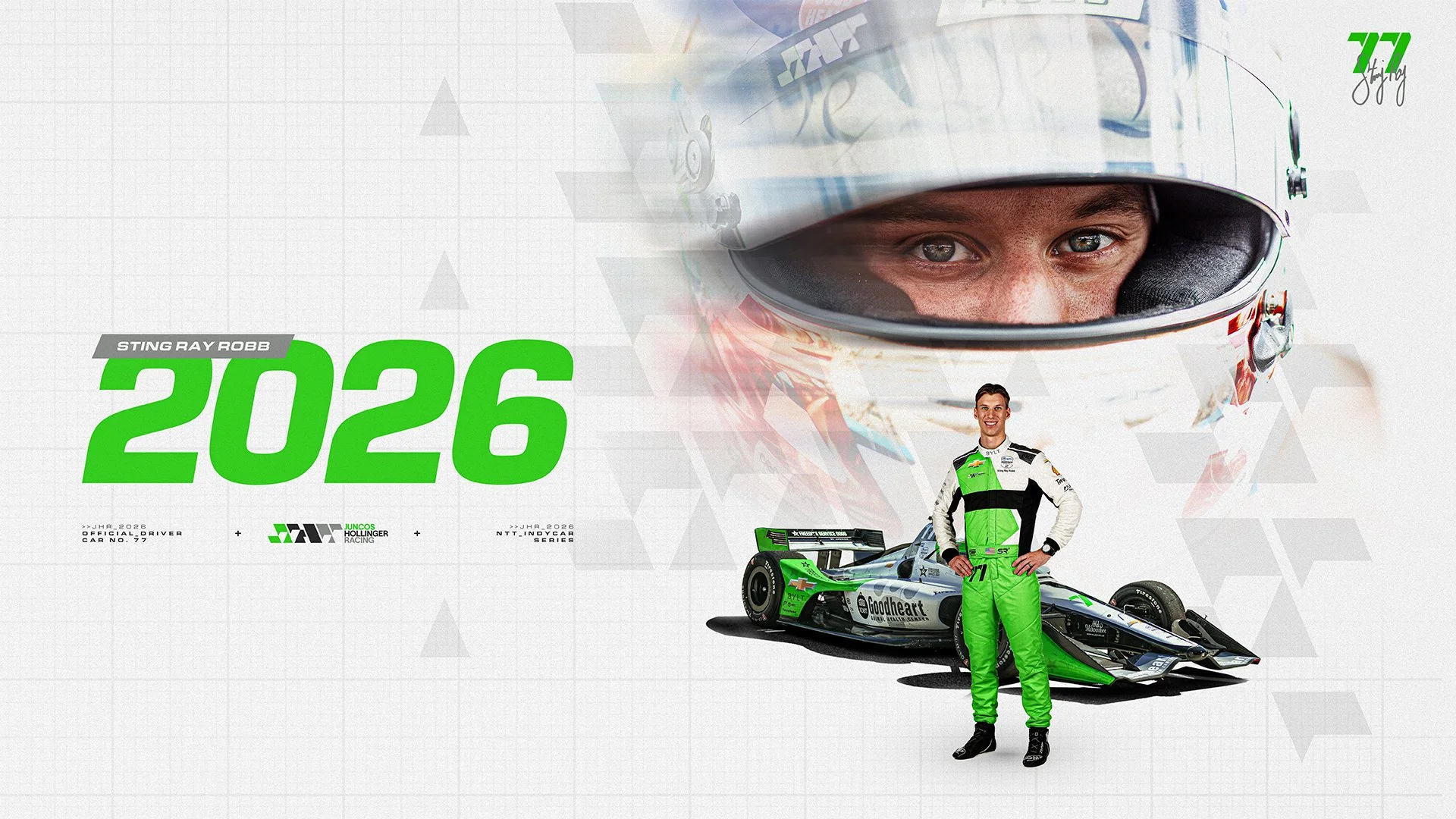Juncos Hollinger Racing Finalizes 2026 NTT INDYCAR SERIES Lineup with Sting Ray Robb
