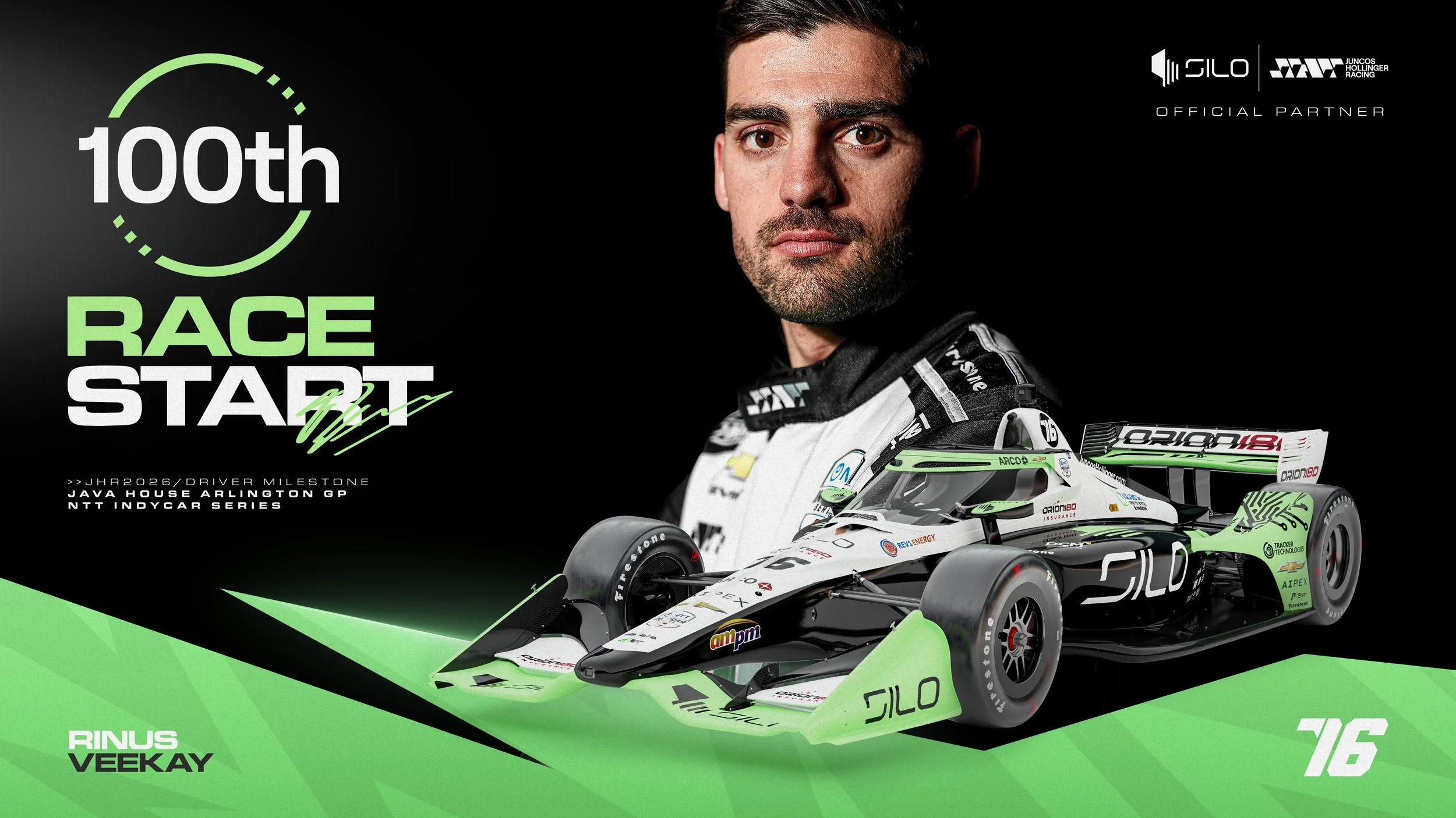 Rinus VeeKay gets set for 100th&nbsp;INDYCAR start in Arlington