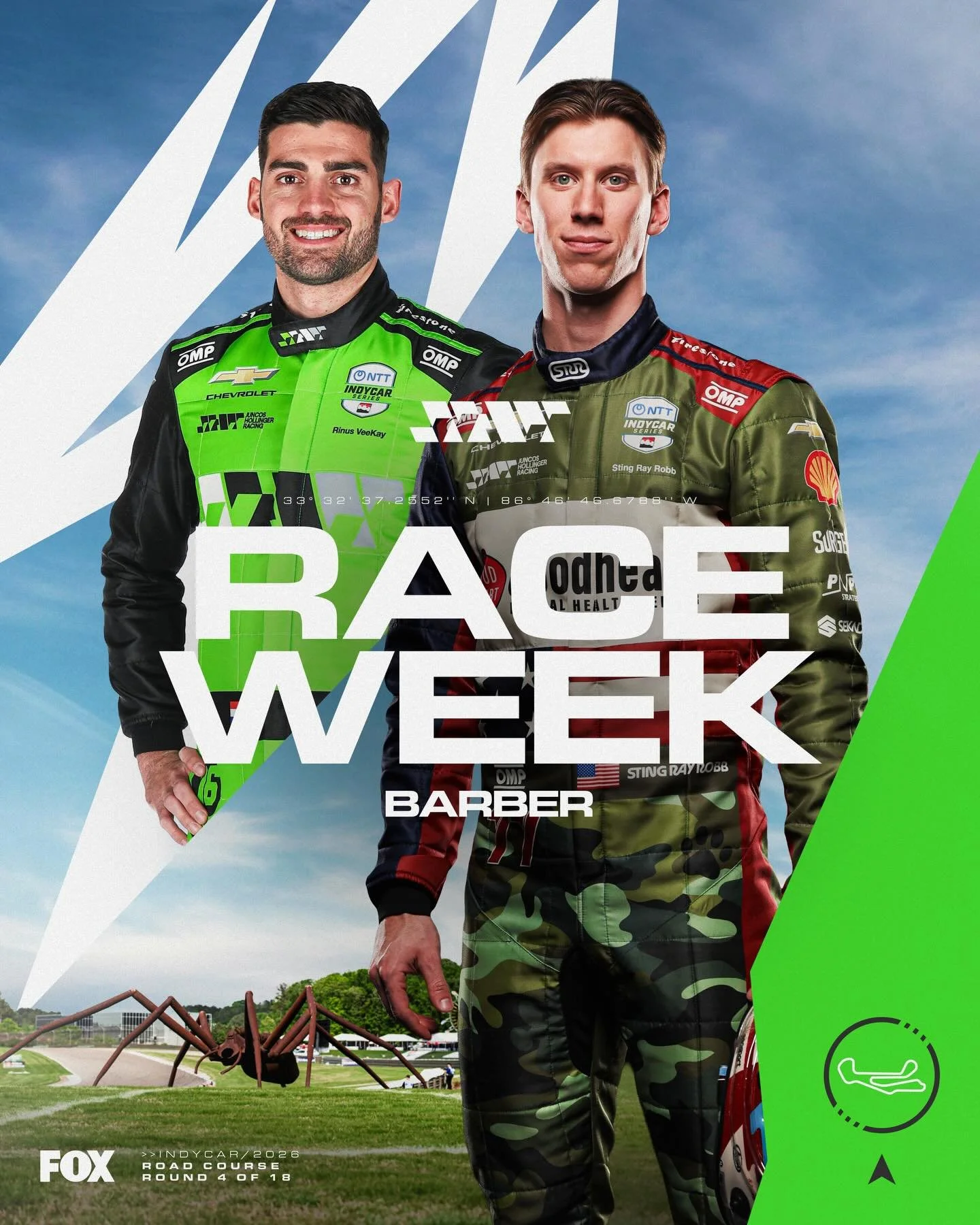 It&rsquo;s race week! Time to push hard in Barber 🕷️

Let&rsquo;s go for a strong weekend, guys! 💪🏻