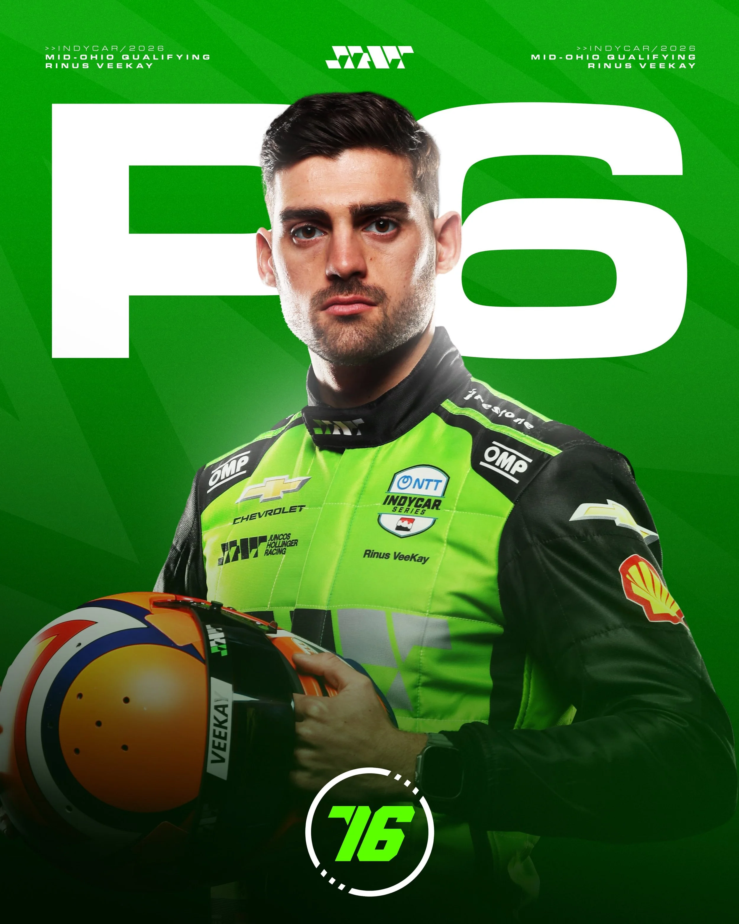 Great job, Rinus! 👏🏻

@rinusveekay made it into the Fast Six at Mid-Ohio and will start tomorrow&rsquo;s race from P6.

Let&rsquo;s go for a great result! 💪🏻

#GoJHR #IndyCar