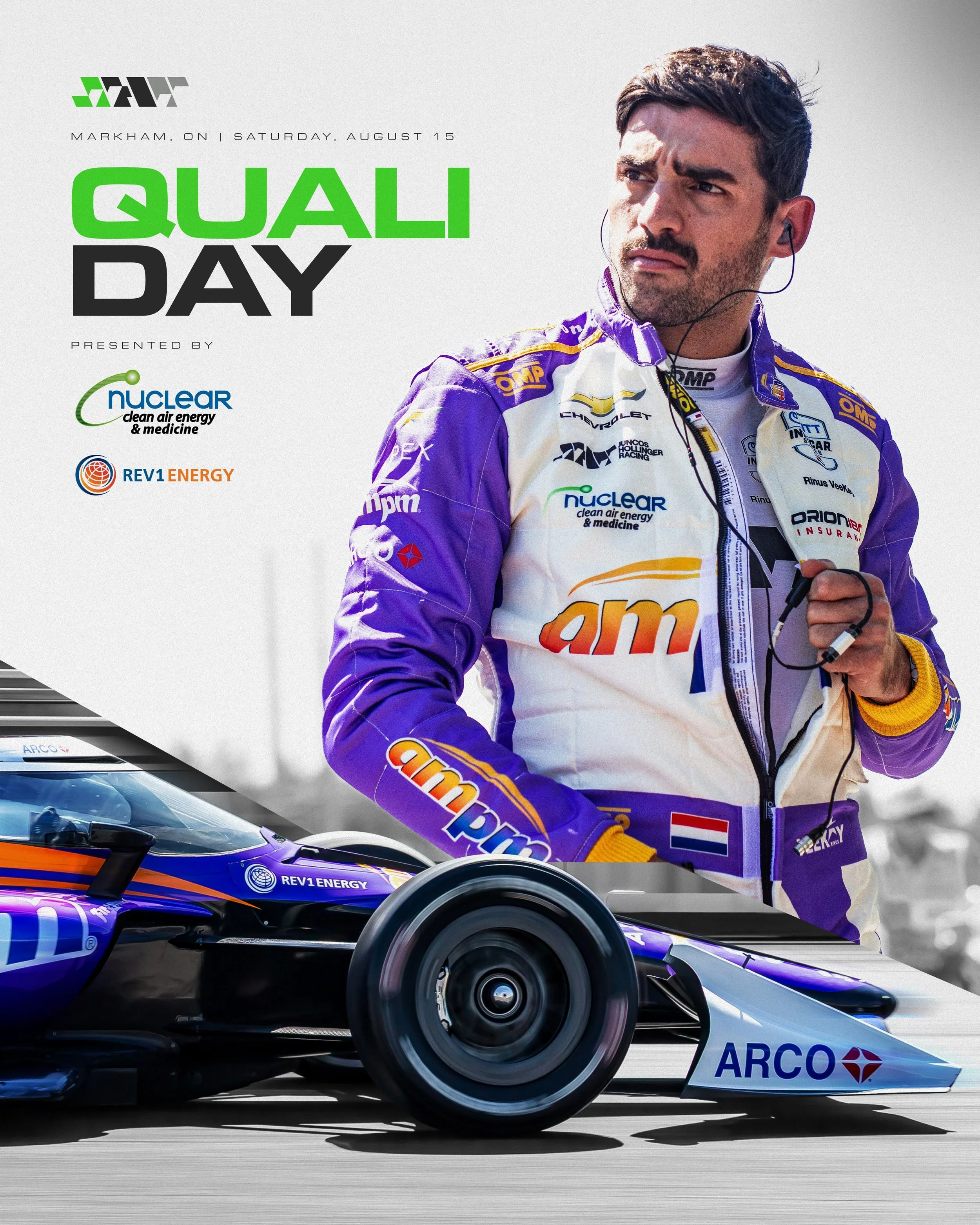 Quali Day in Canada 🇨🇦⚡️

Time to push for every tenth around the streets of Markham 💪🏻

#GoJHR #INDYCAR