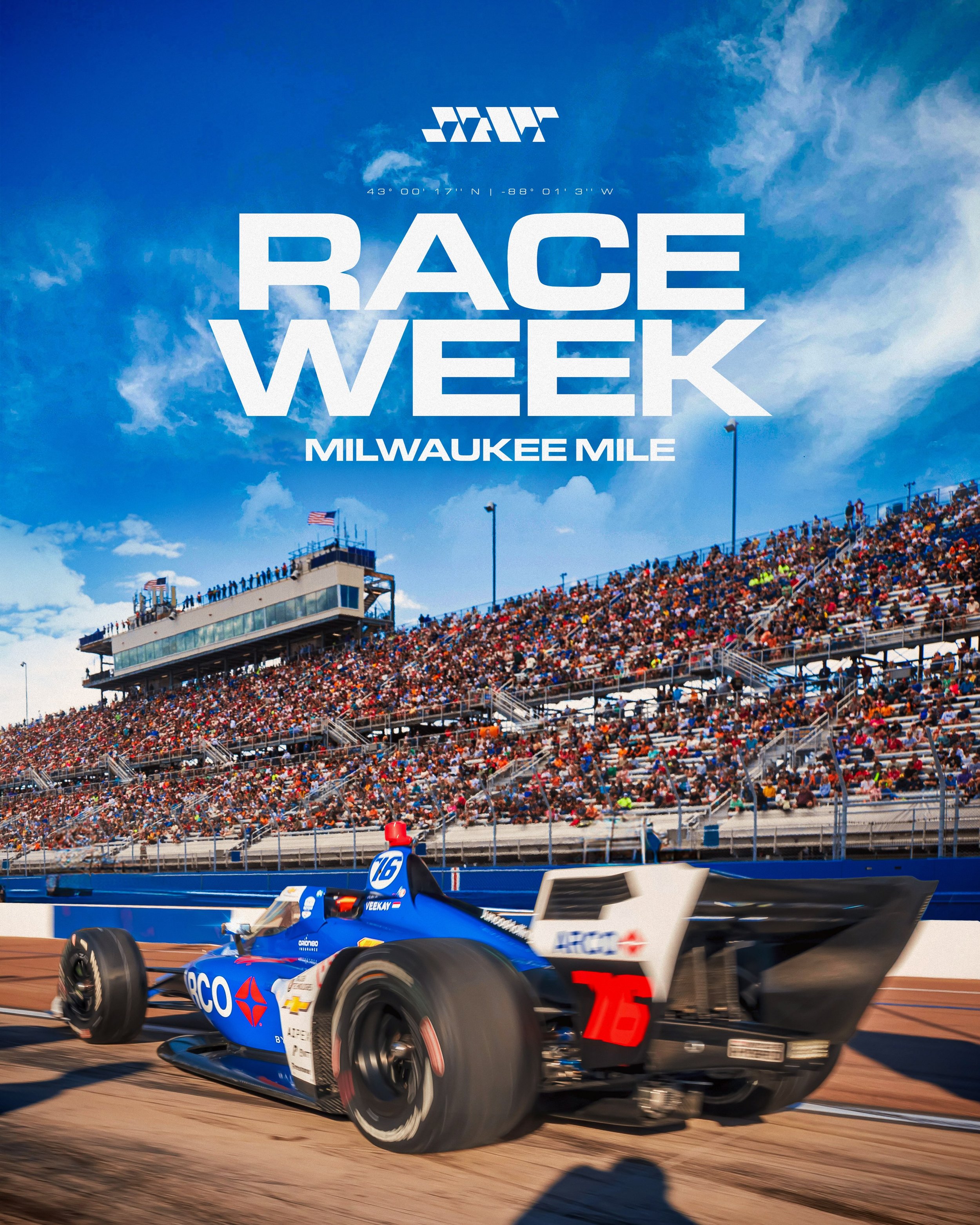 Two @indycar races, one @indynxt race, and plenty of opportunities to make something big happen.

Milwaukee, we&rsquo;re ready 💪🏻

#GoJHR #IndyCar #IndyNXT