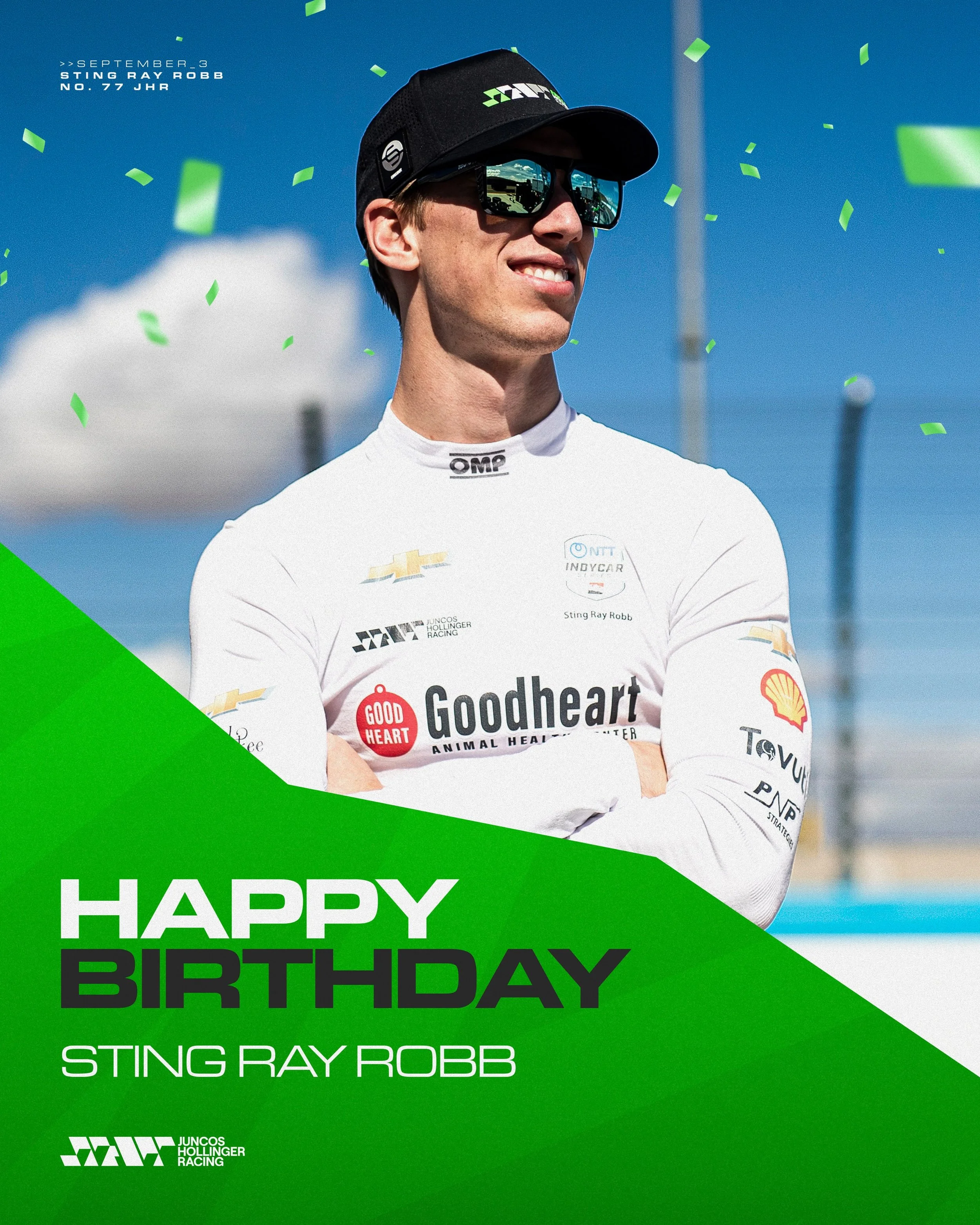 Happy birthday, @stingrayrobb! 🎉

#GoJHR #IndyCar