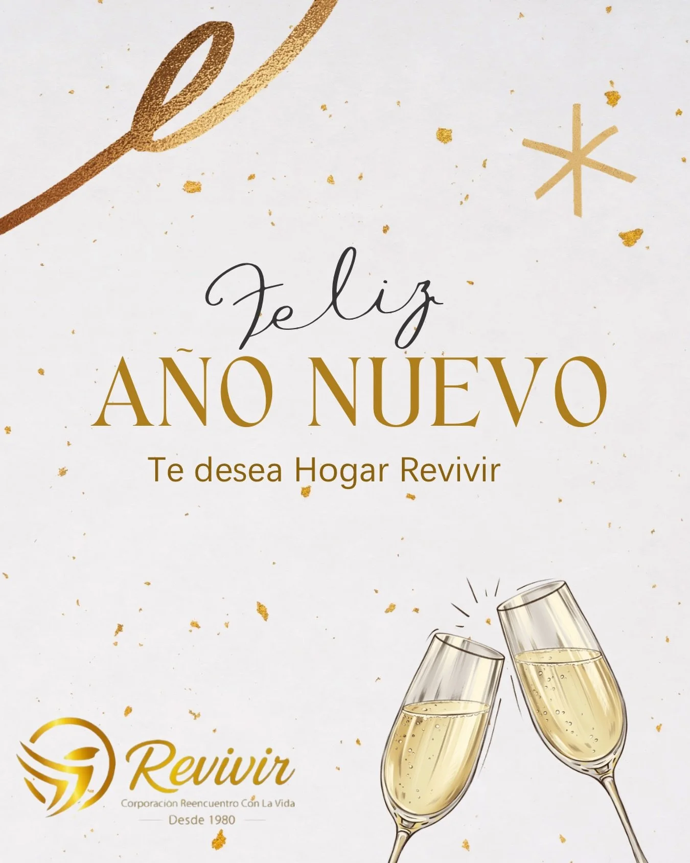 Un feliz a&ntilde;o nuevo 🎊 lleno de amor y prosperidad para sus hogares 🏡 ❤️