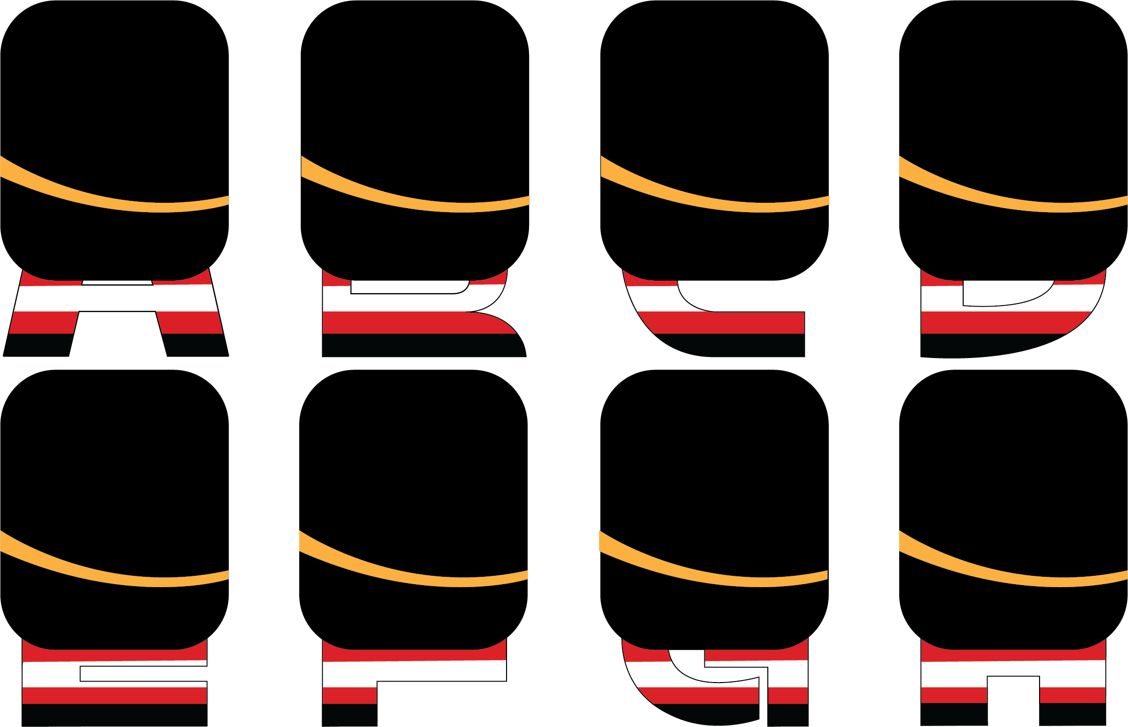 The logo features the word 'CUBED' in large, bold black letters, accented with red and white stripes underneath and orange curved lines above, on a black background.