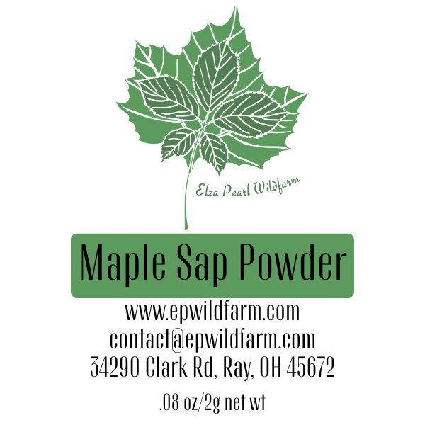 Maple Sap Powder (1 Serving) (Front Label 2026).png