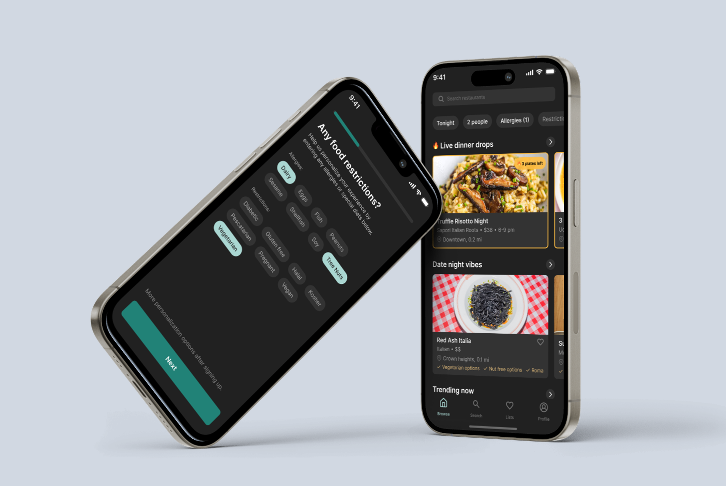 App design for restaurants