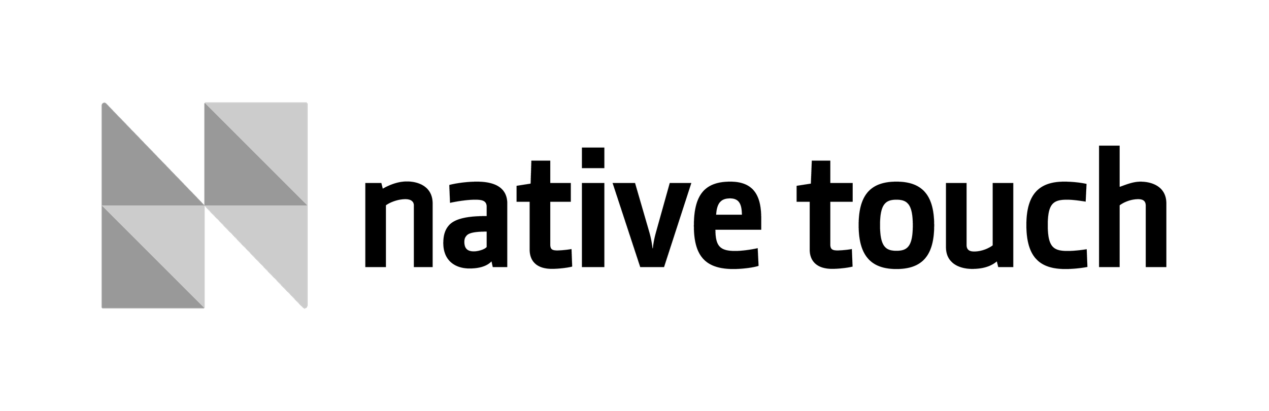 The logo of Nespresso, featuring a stylized 'N' composed of geometric gray triangles, next to the text 'Nespresso' in black.