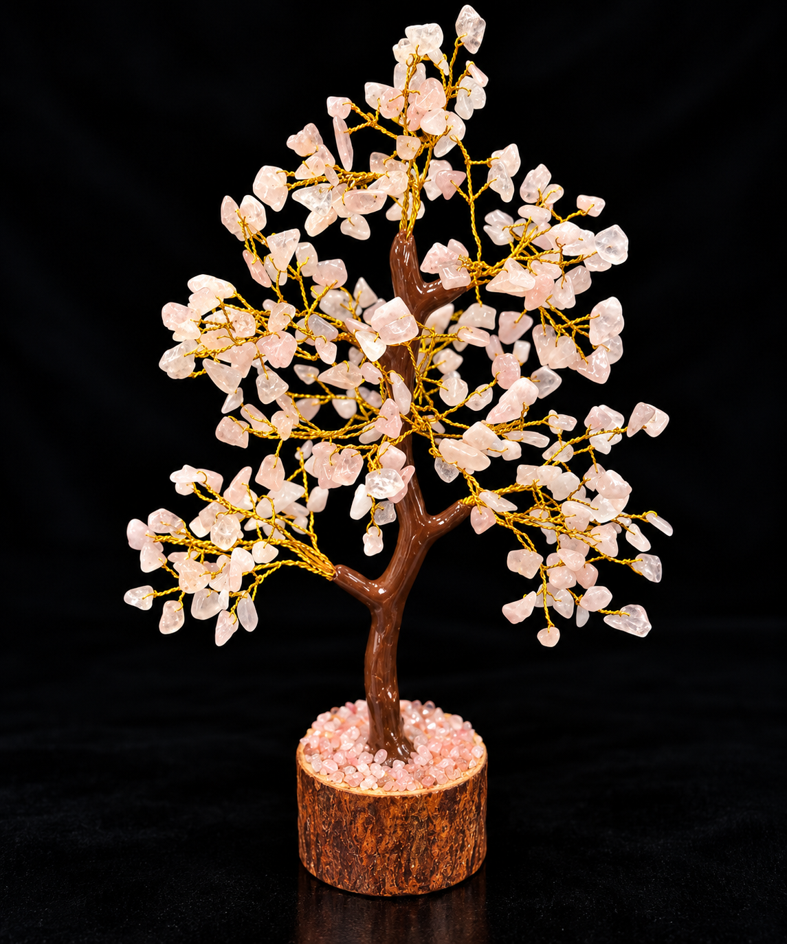 Rose Quartz Gemstone Tree