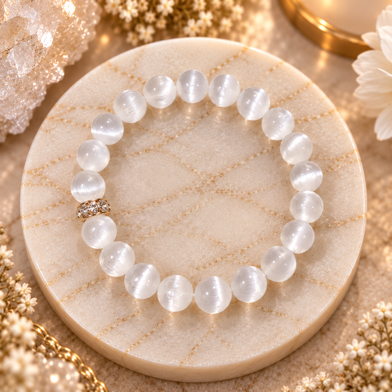 Selenite Intention Bracelet