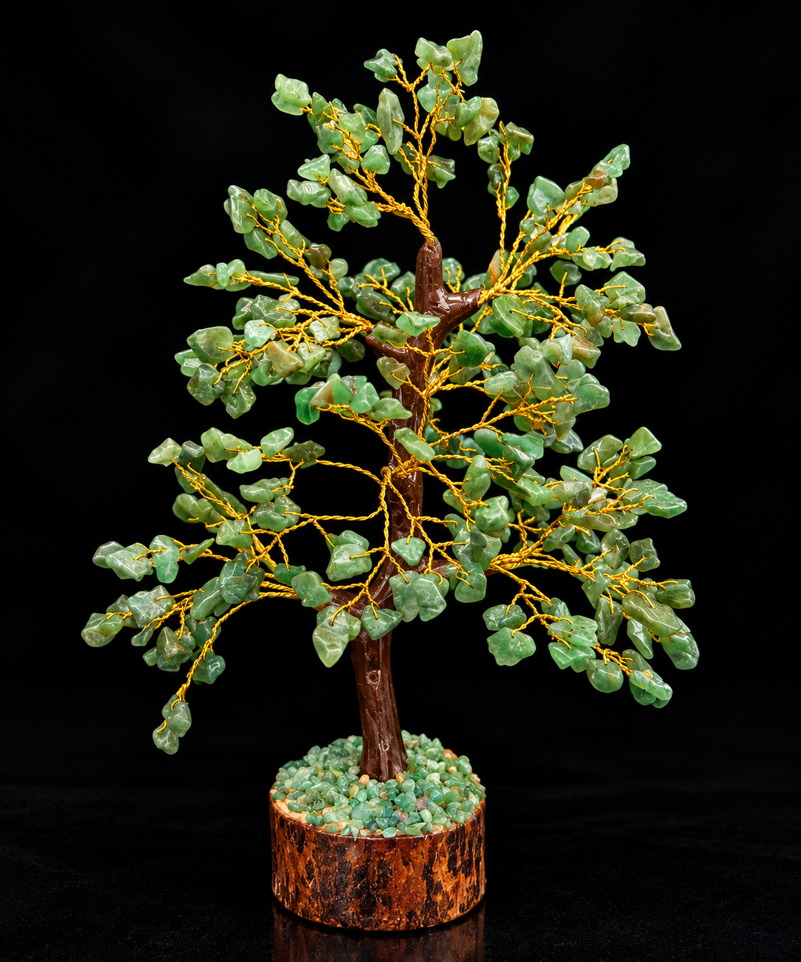 Green Jade Gemstone Tree