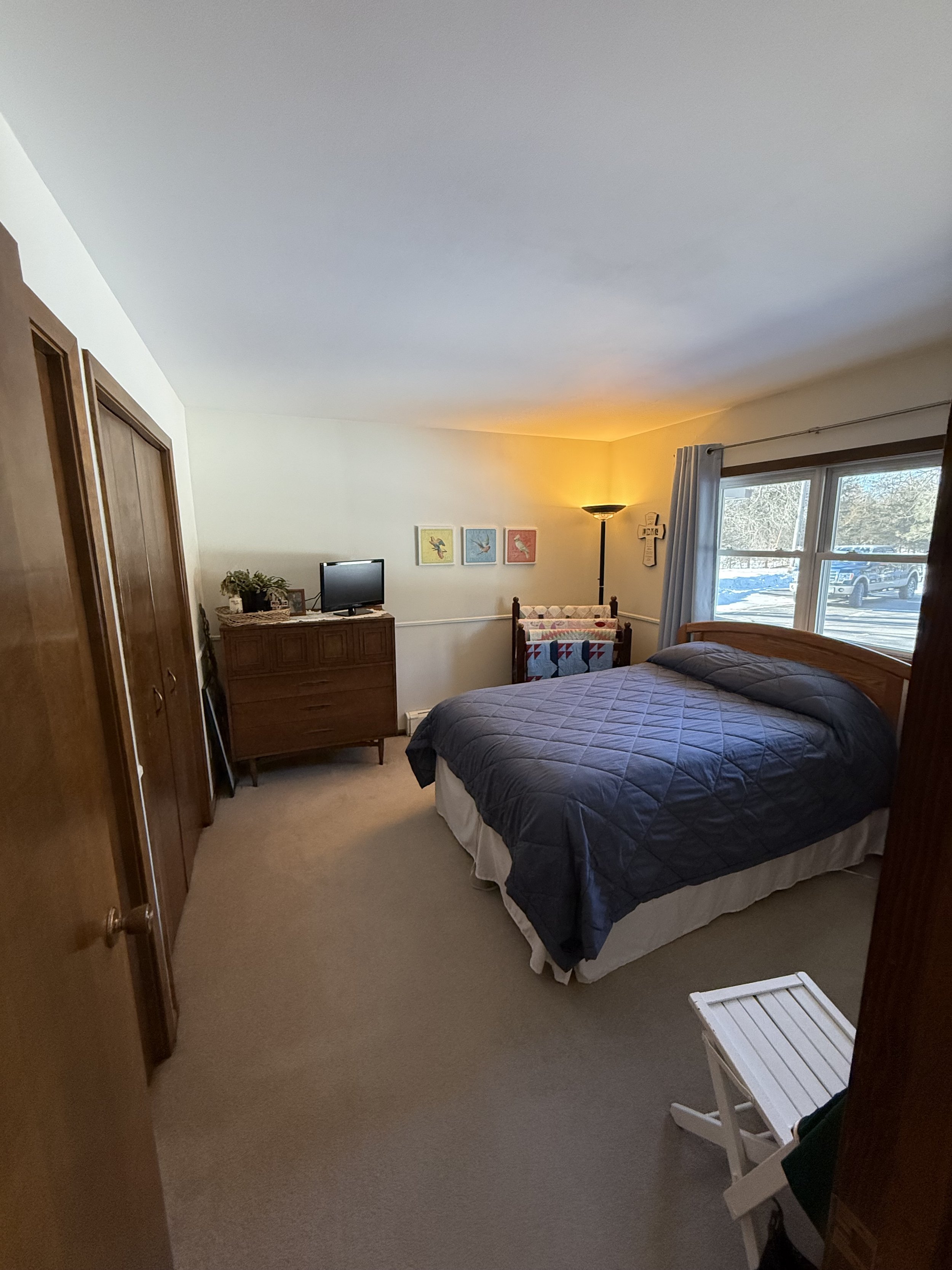 Main floor bedroom off of main entry