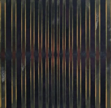 orpheus and eurydice original oil painting by stephen bend- eurydice art - bride of orpheus - bitten by snake - eurydice condemned to the underworld - eurydice rescued by orpheus - abstract painting showing death of eurydice, Copyright Stephen Bend 2