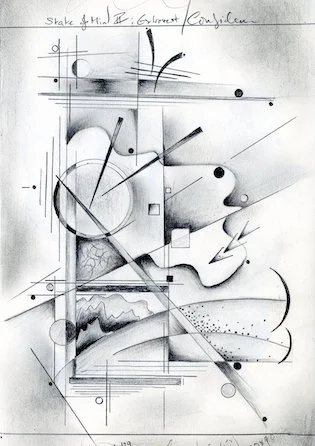 stephen bend-states of mind-abstract art-sketch-introvert-extrovert-reflection-confidence-senility