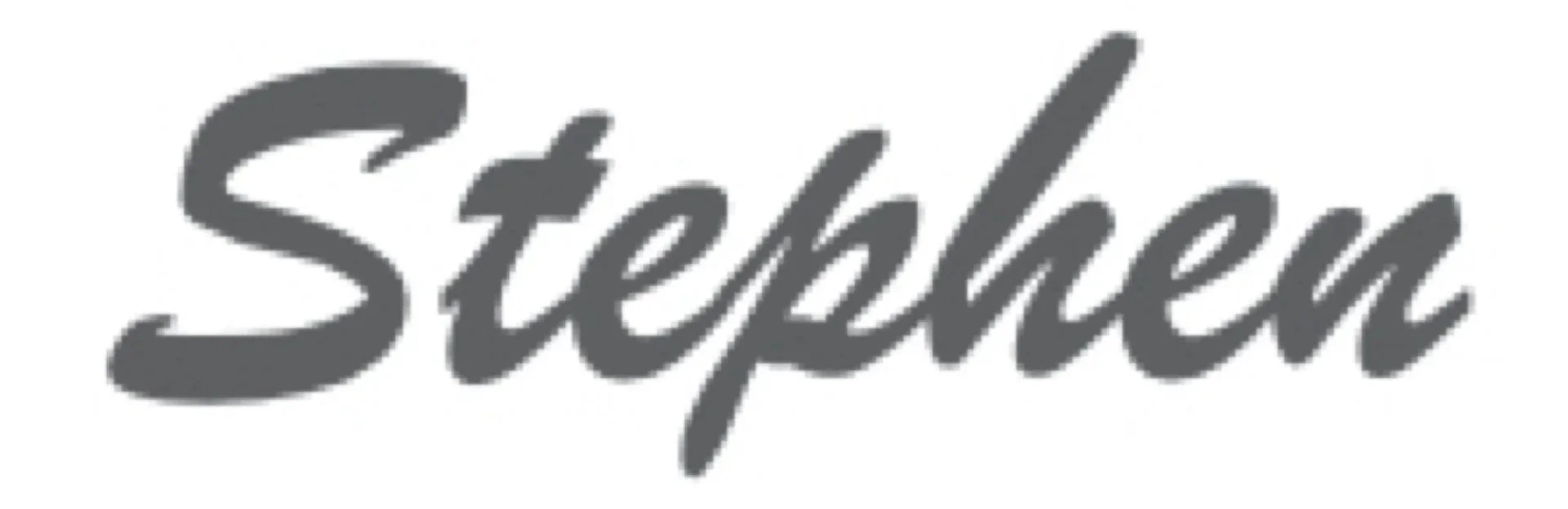 Styled text logo that reads 'Stephen' in cursive font.