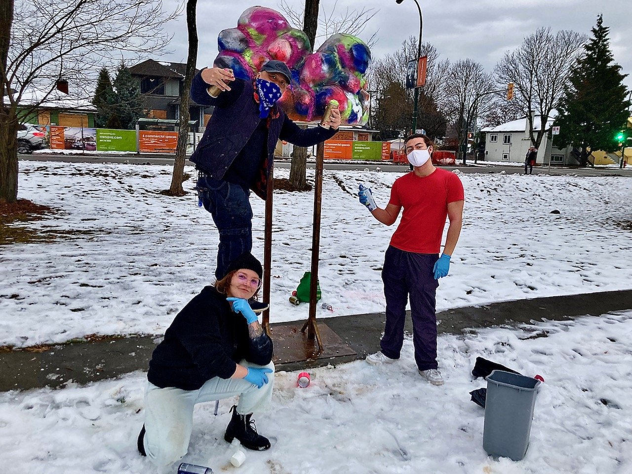 Install and tagging with classmates. 