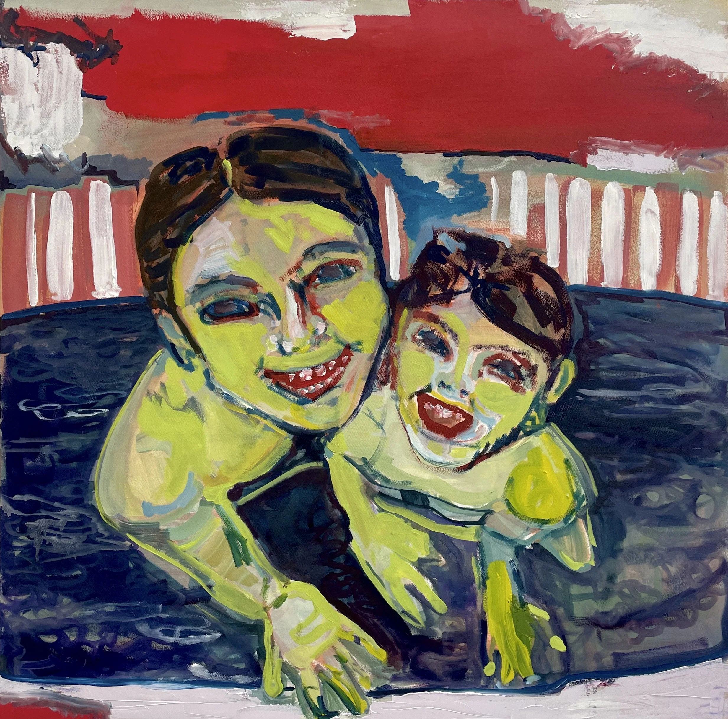 "H and I in the Tub ( Bath Bomb) "
2025
Oil on Canvas
36" x 36"
