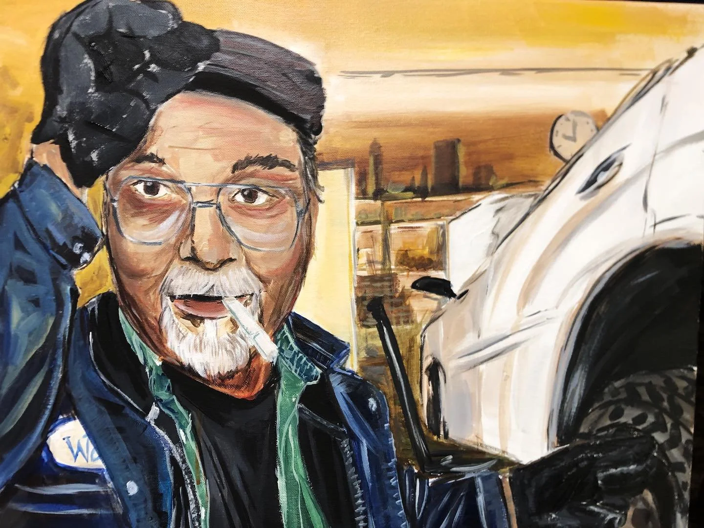 "Dad in the Shop"
2022
Acrylic on Canvas
18" x 24"