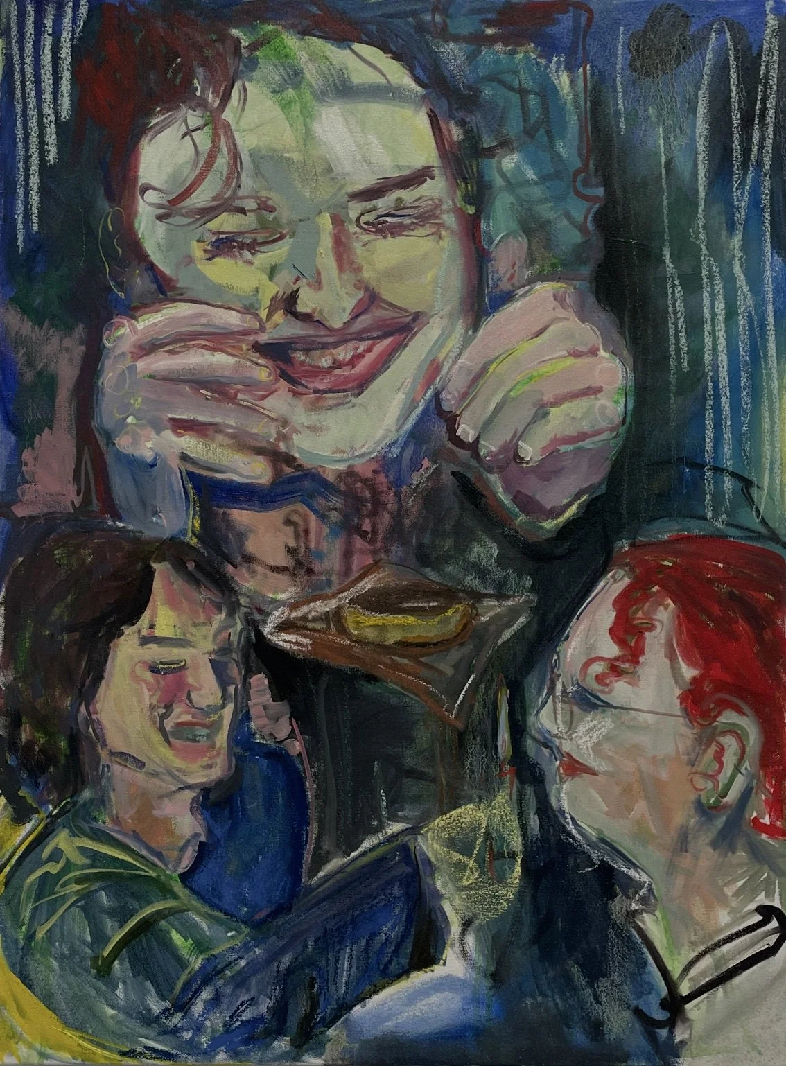 "Celebration 1/3 (She Got In)"
2025
Oil on Canvas
24" x 36"
