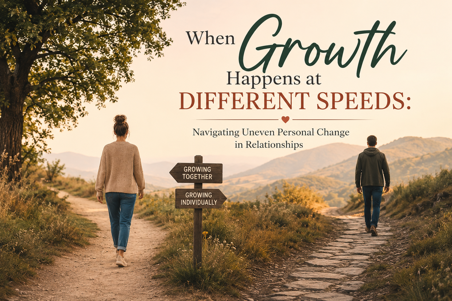 When Growth Happens at Different Speeds: Navigating Uneven Personal Change in Relationships