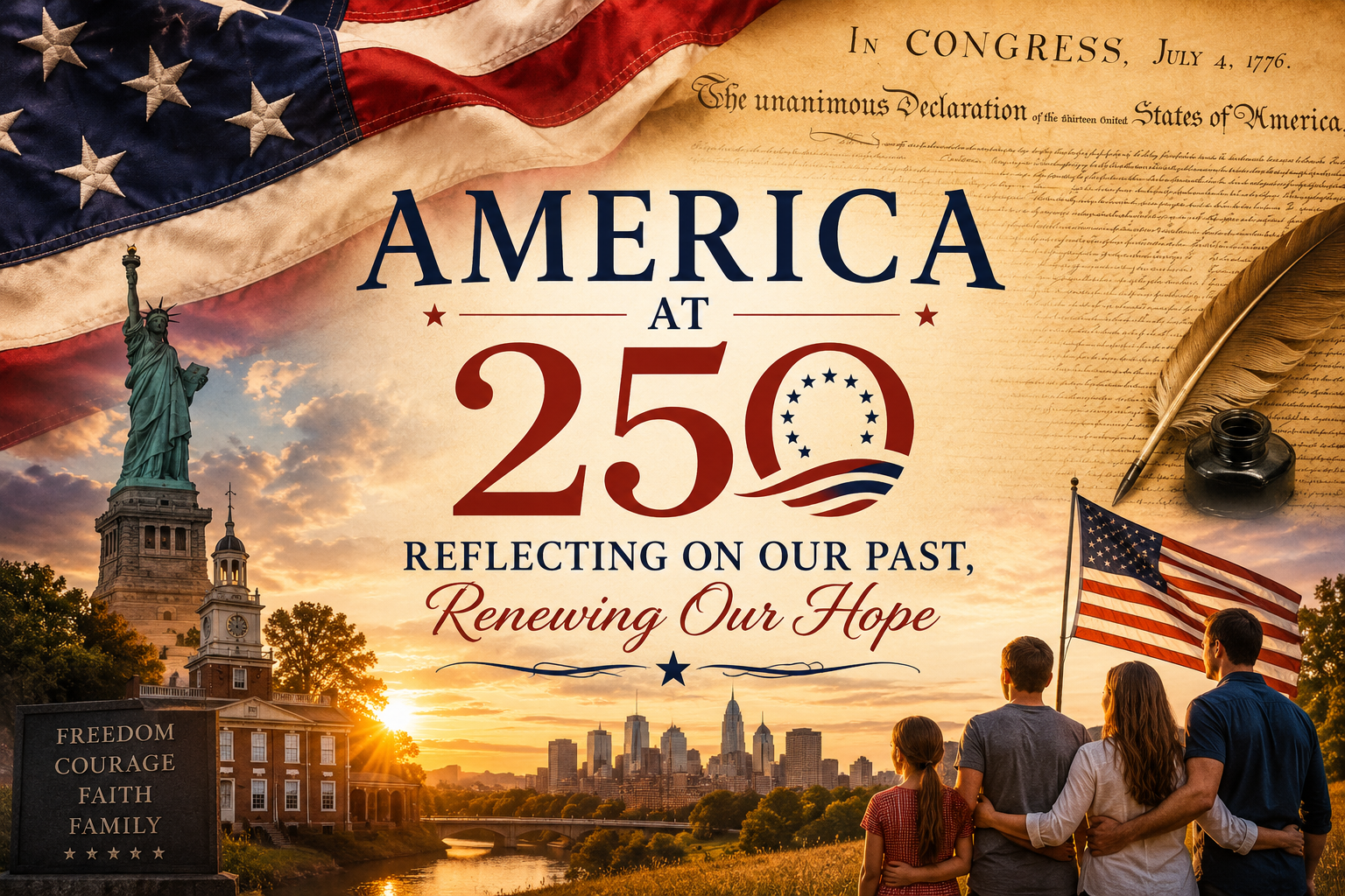 America at 250:&nbsp;Reflecting on Our Past, Renewing Our Hope