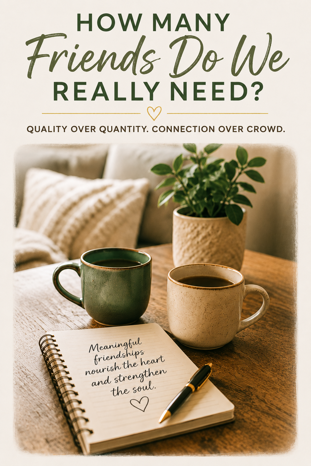 How Many Friends Do We Really Need?