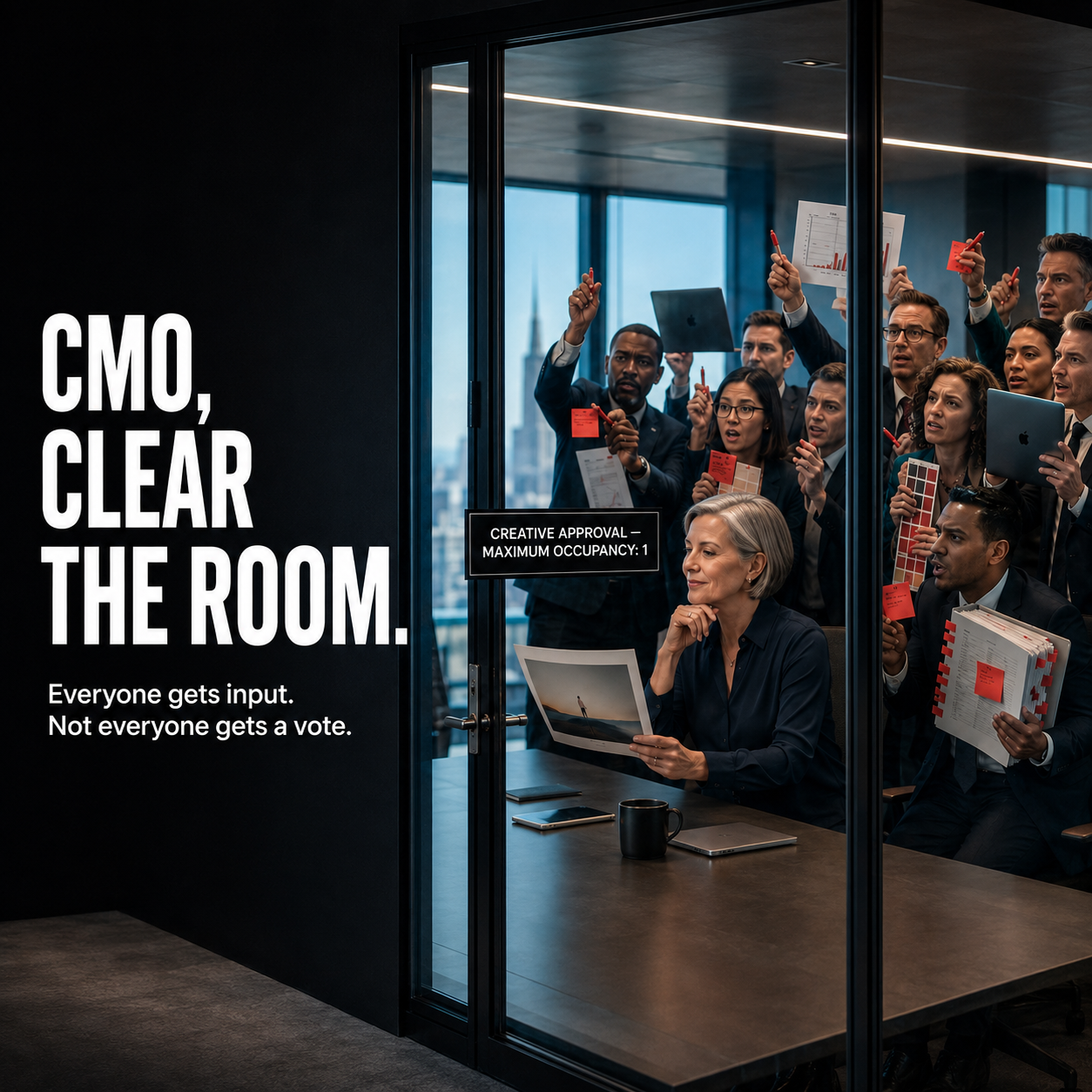 CMO, Clear the room!