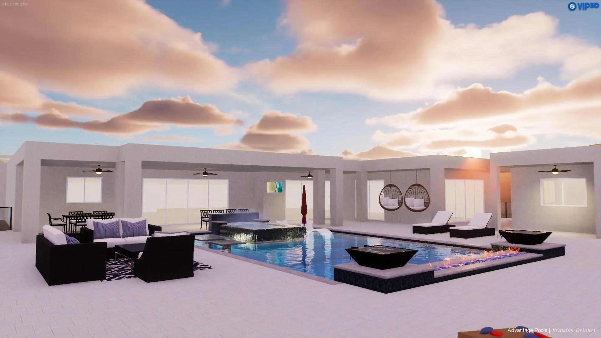 Designs and 3D Modeling — Advantage Pools