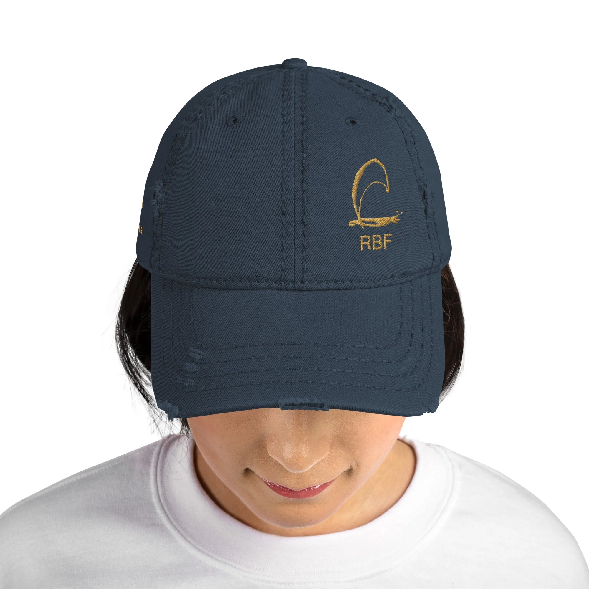 BOOMER Distressed Cap - Gold Logo