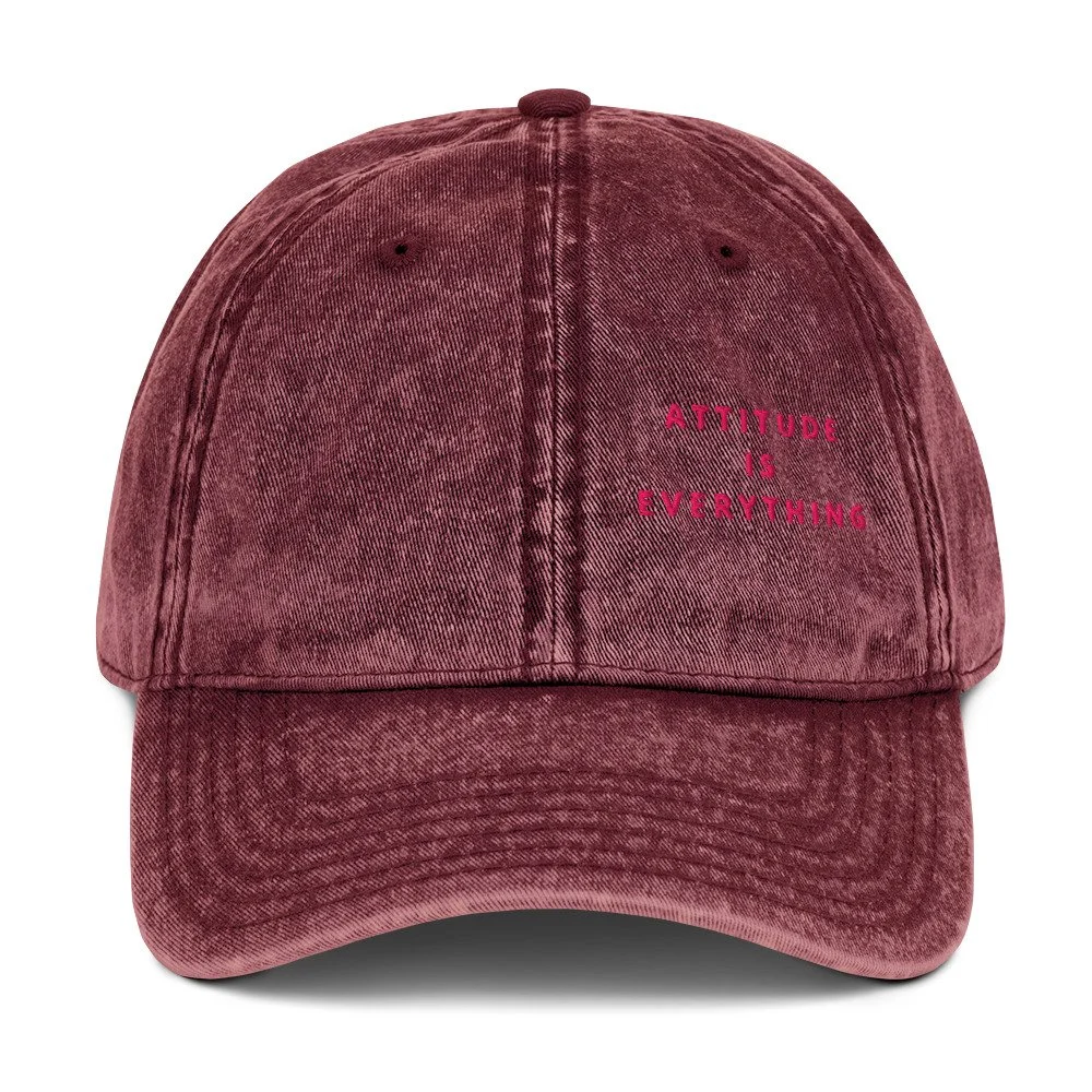 BOOMER - Vintage Cap - Fuchsia  Logo
