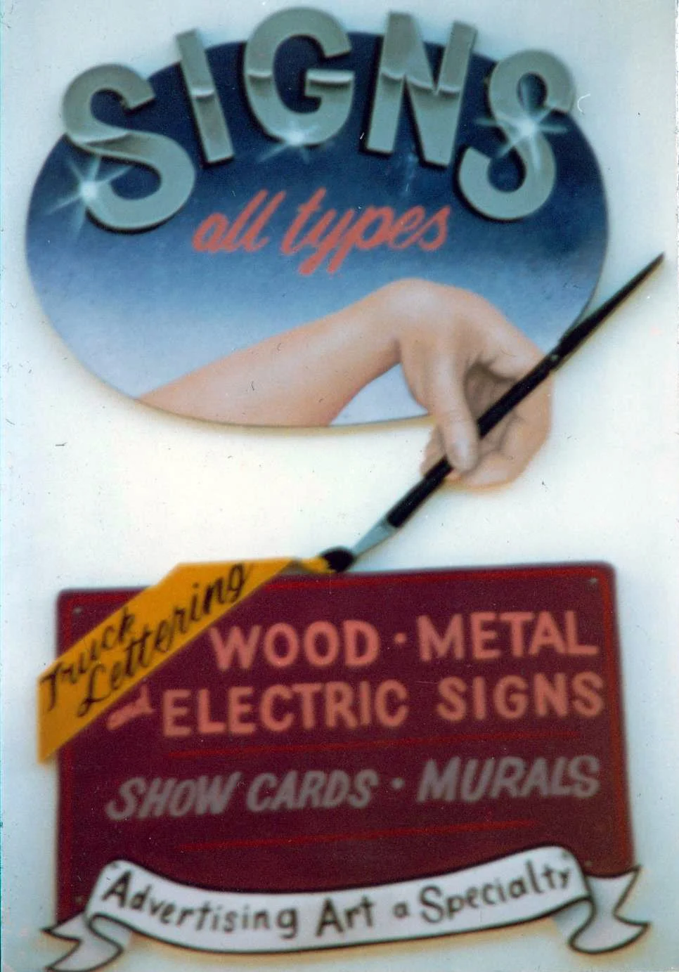 mdo plywood sign painted with one shot paint