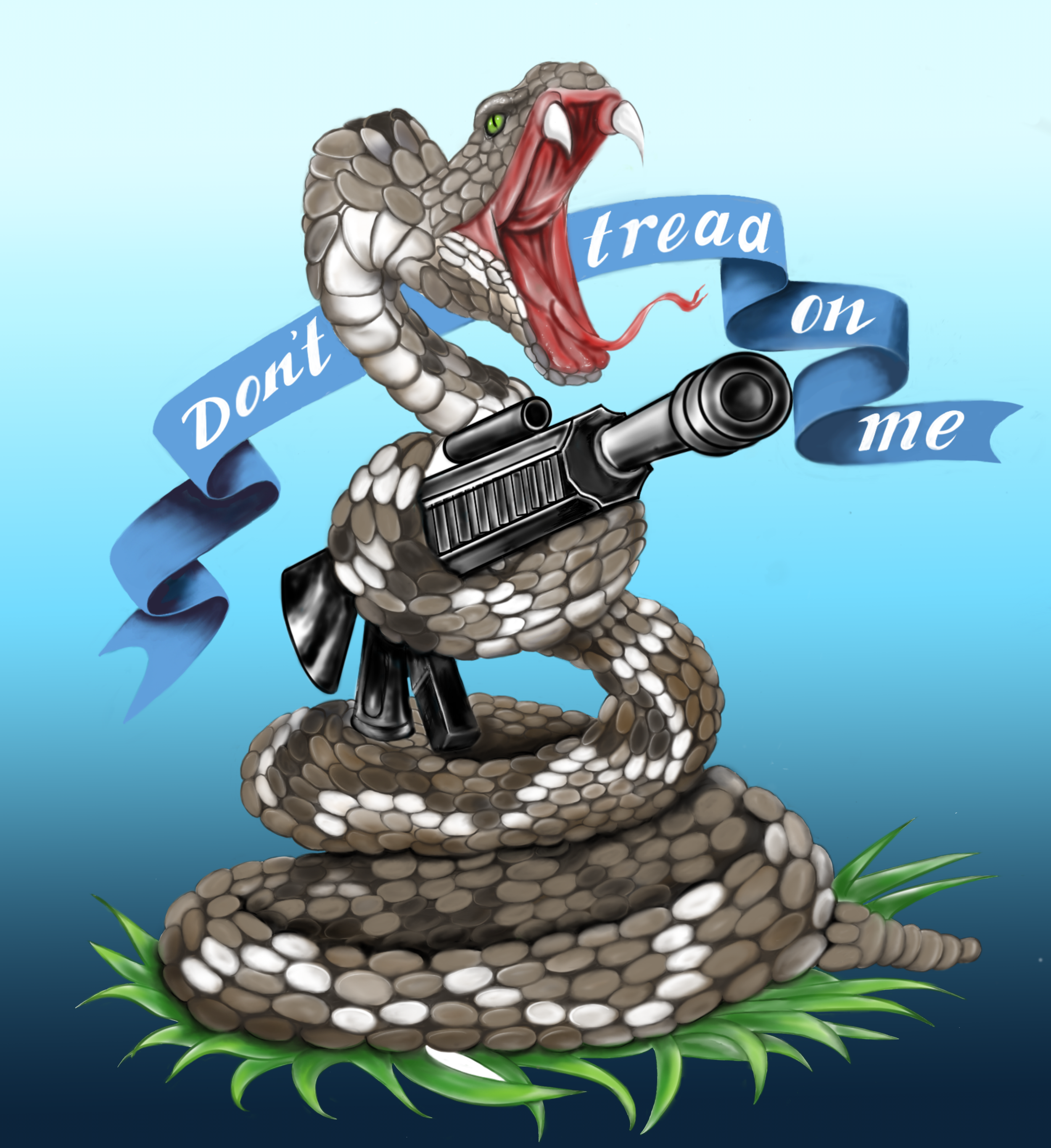 "Don't tread on me" digital painting 