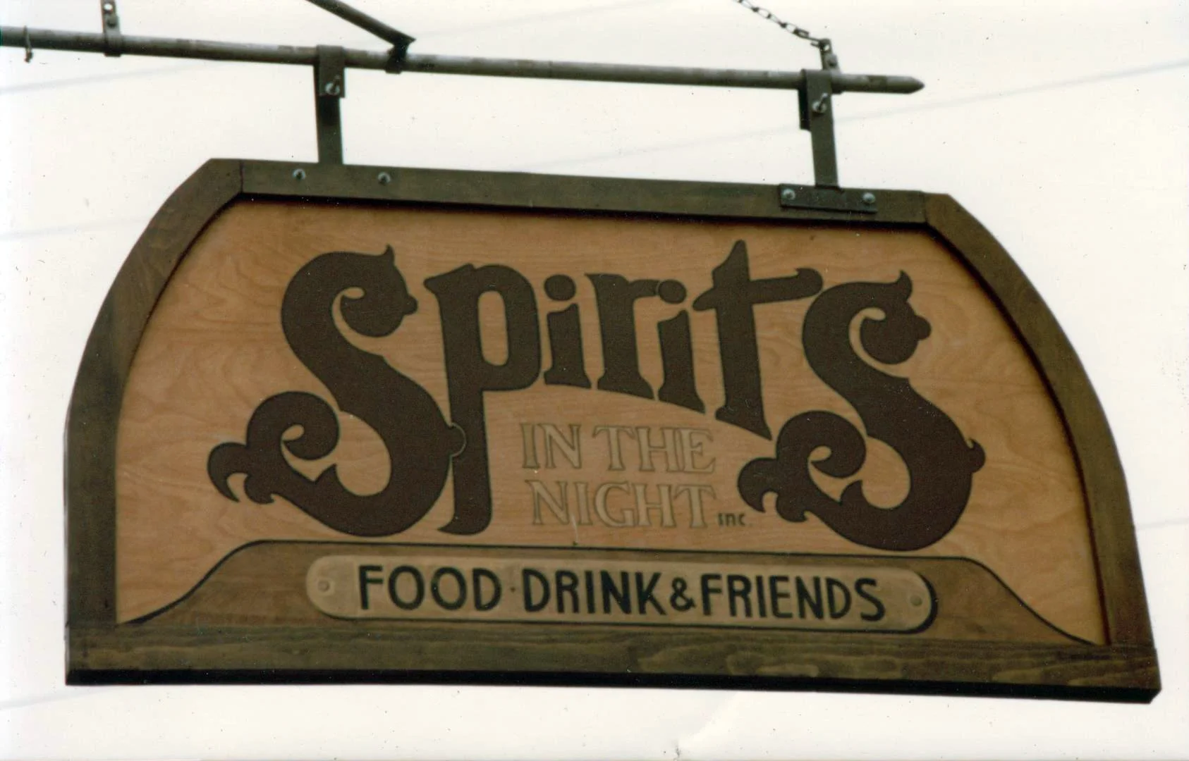 marine plywood sign painted in one shot paint. Original design by Carmen of Console Studios