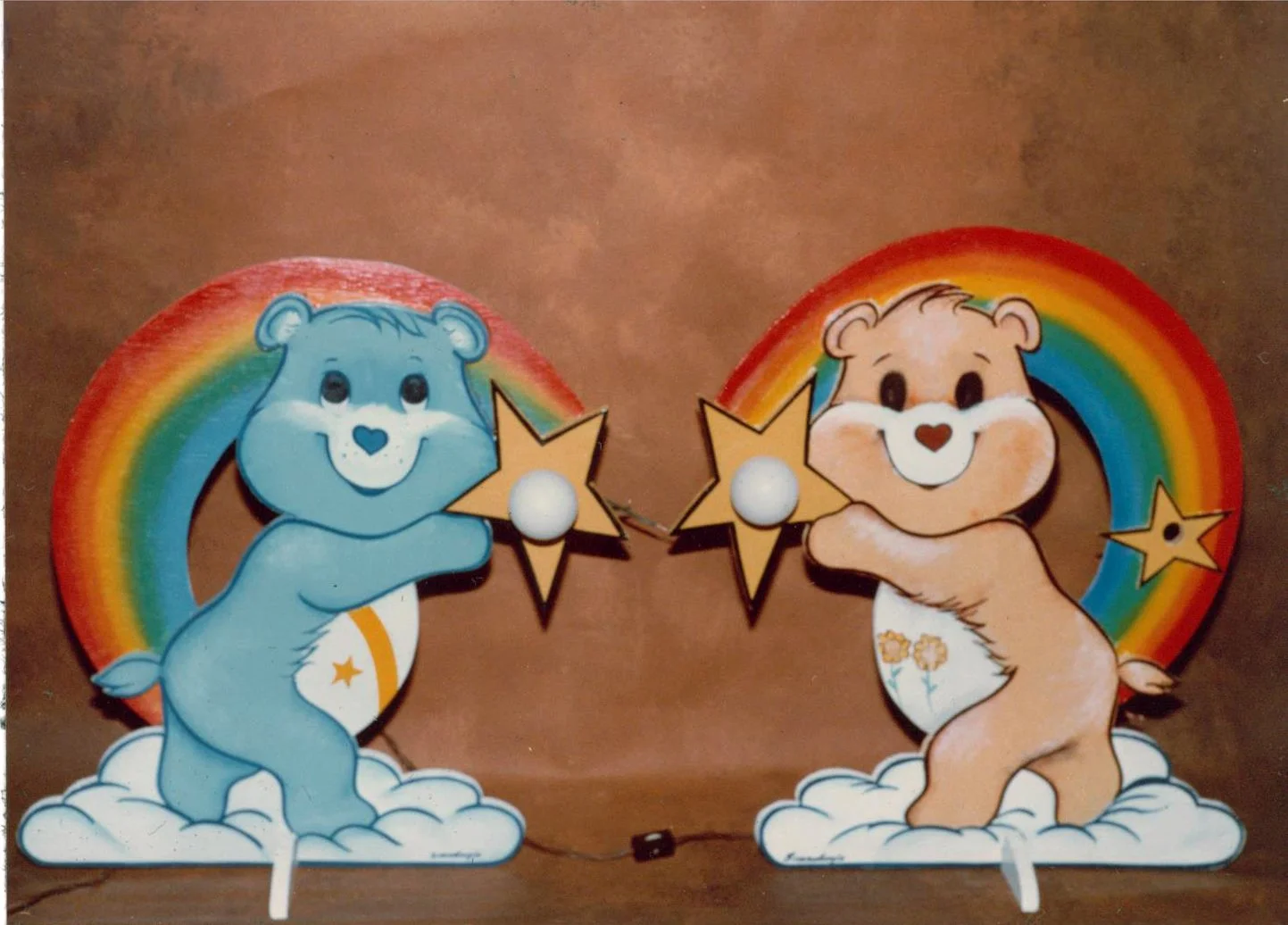 care bear lamps mdo plywood cutouts and enamel paint