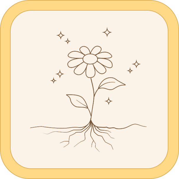 Sparkling healthy flower icon
