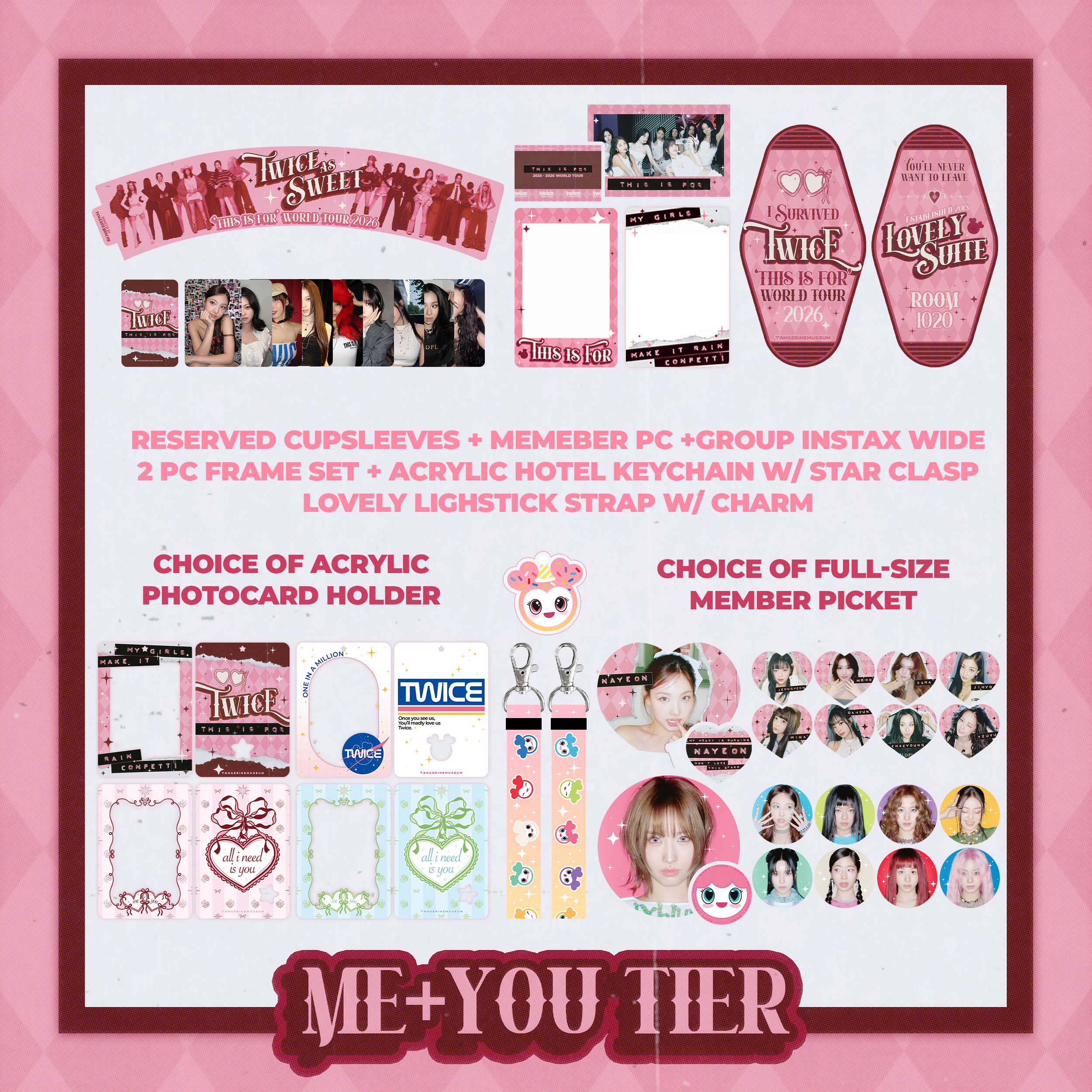 Me+You Tier - Twice Concert Cupsleeve