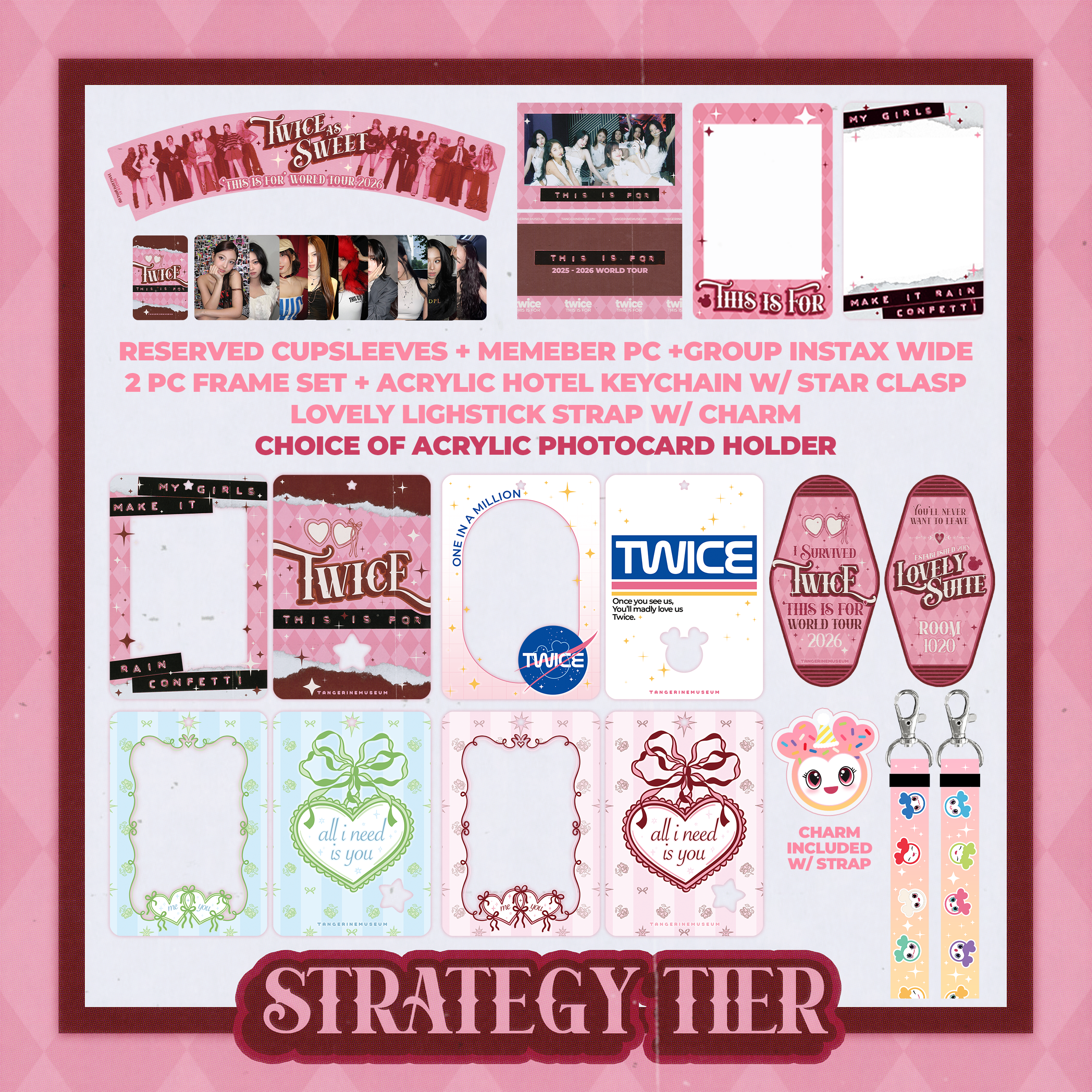 Strategy Tier - Twice Concert Cupsleeve