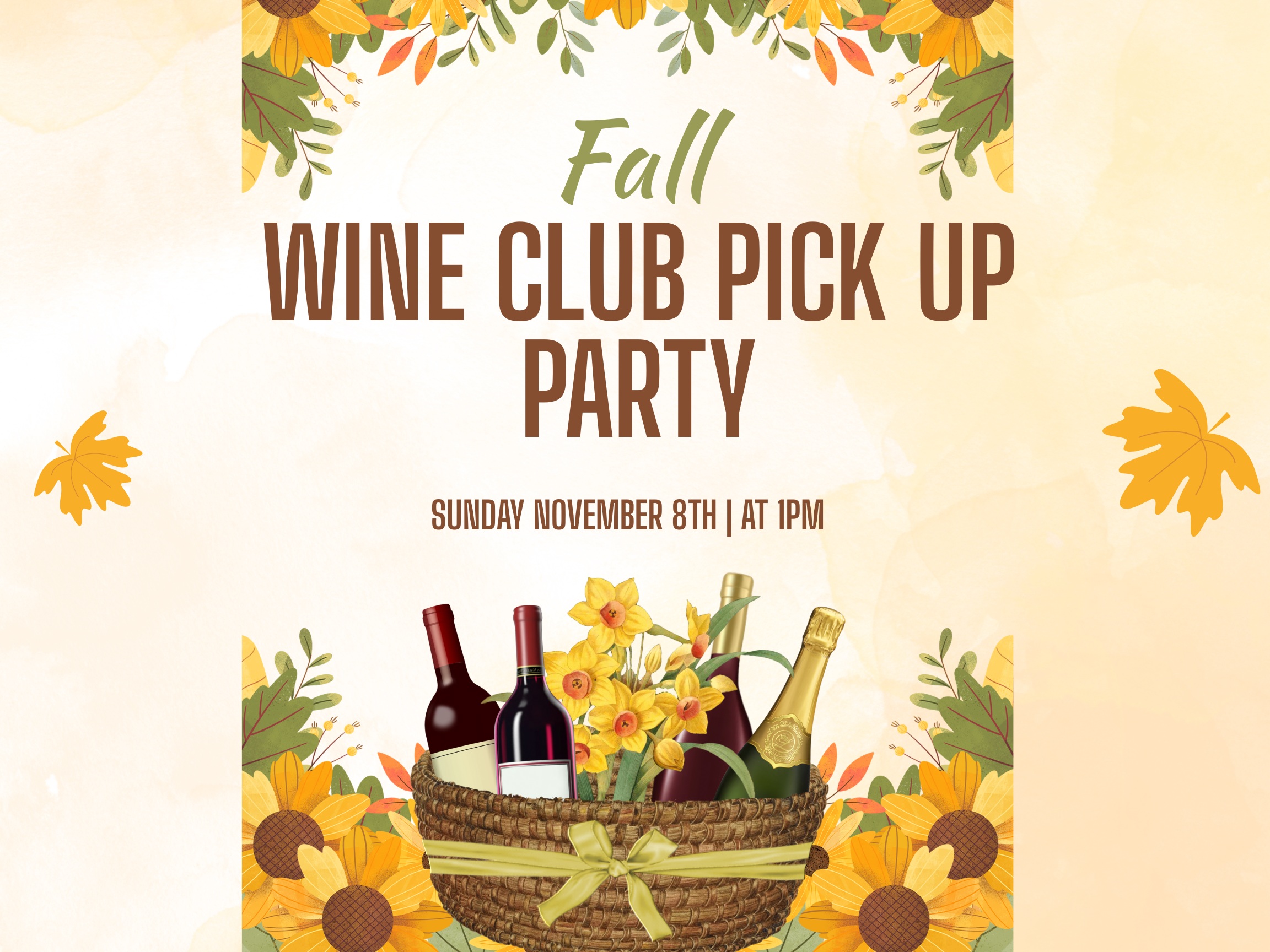 Fall Wine Club Pick up Party
