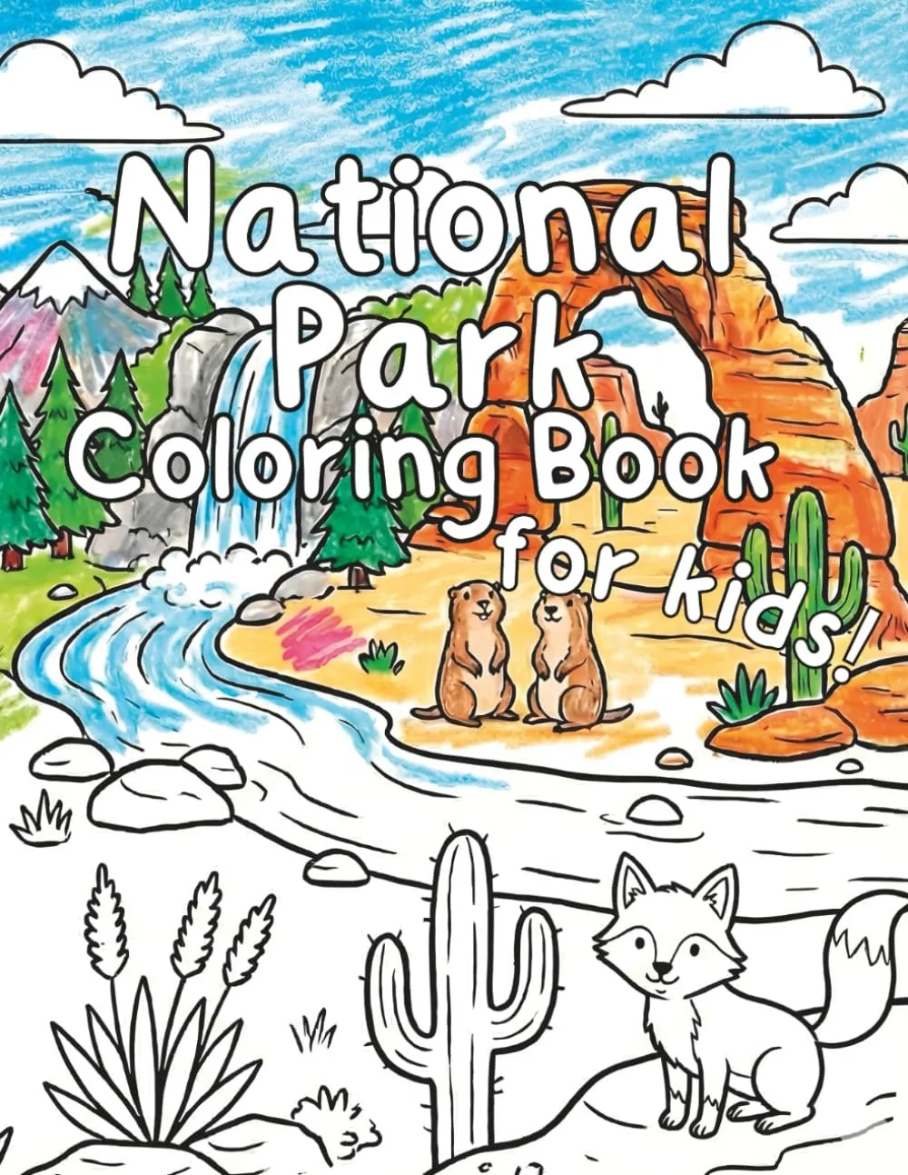 Color Your Way Through All 63 U.S. National Parks! Discover the wonders of America’s great outdoors with the National Park Coloring Book for Kids — a fun, screen-free way for children to explore every U.S. National Park, from Acadia to American Samoa