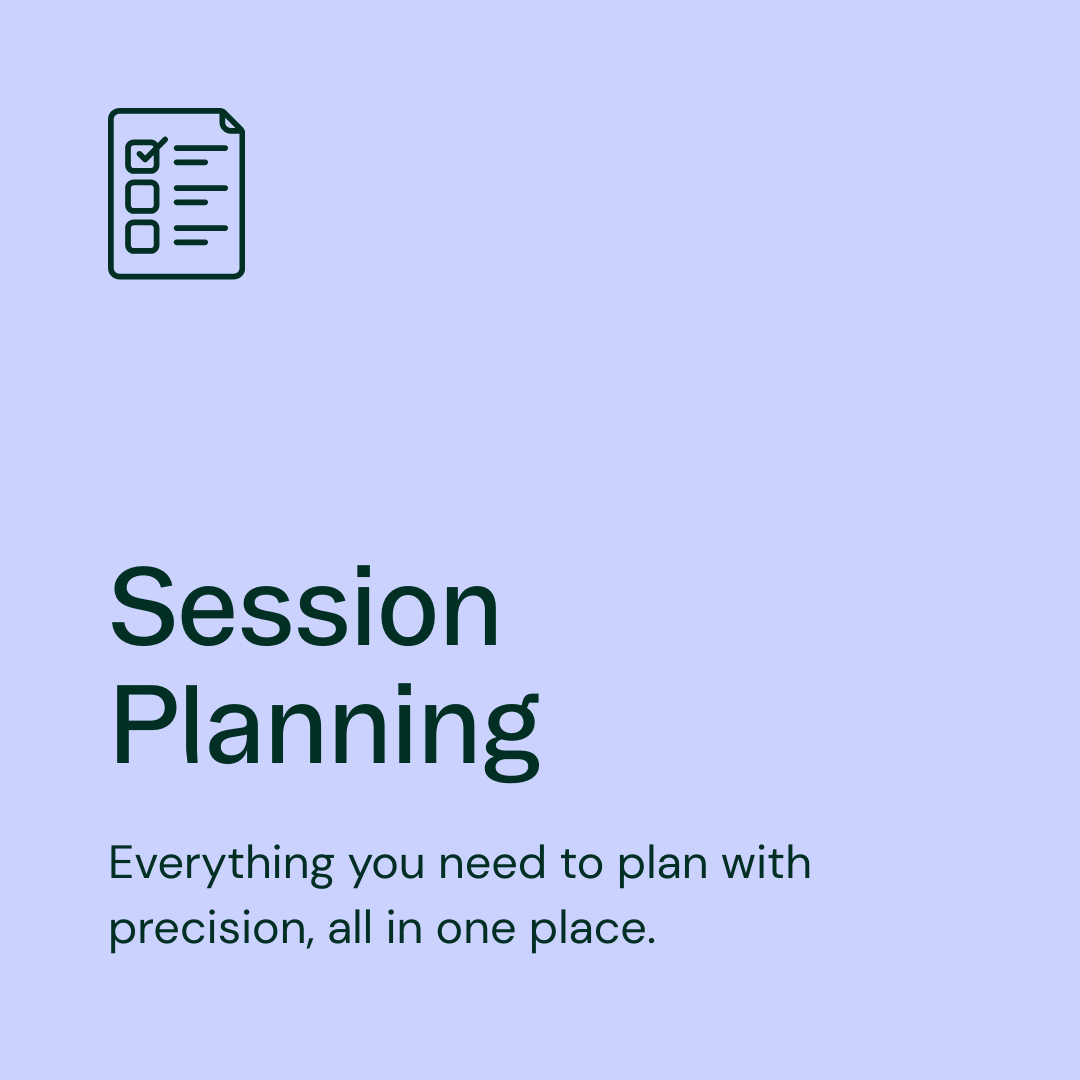 Session Planning with Gameplan Performance
