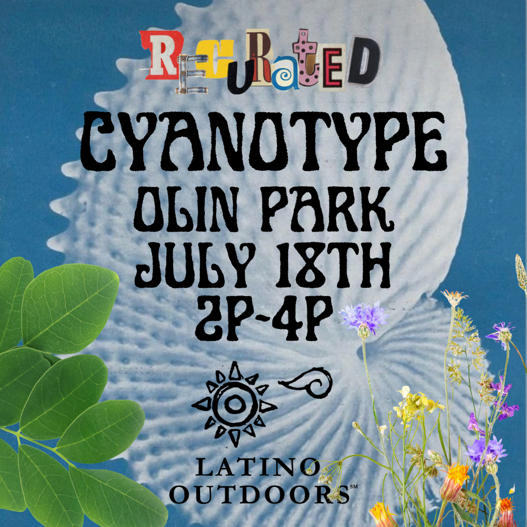 July Cyanotype With Latino Outdoors